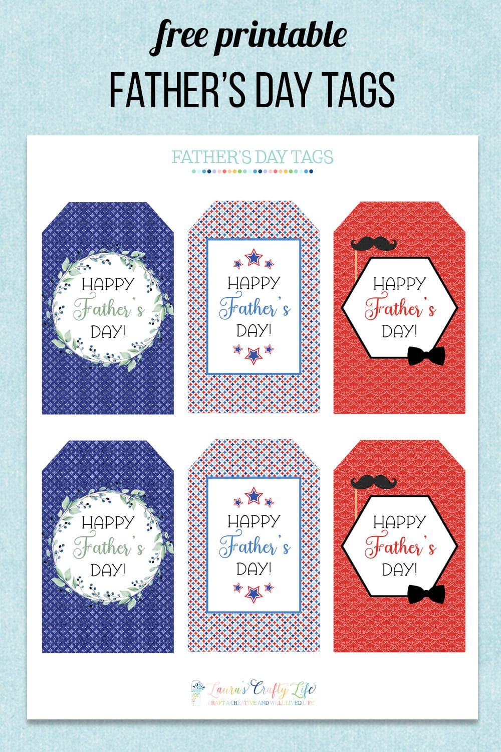 Free Printable Father&amp;#039;S Day Tags throughout Printable Happy Father&amp;#039;S Day Gift Tag