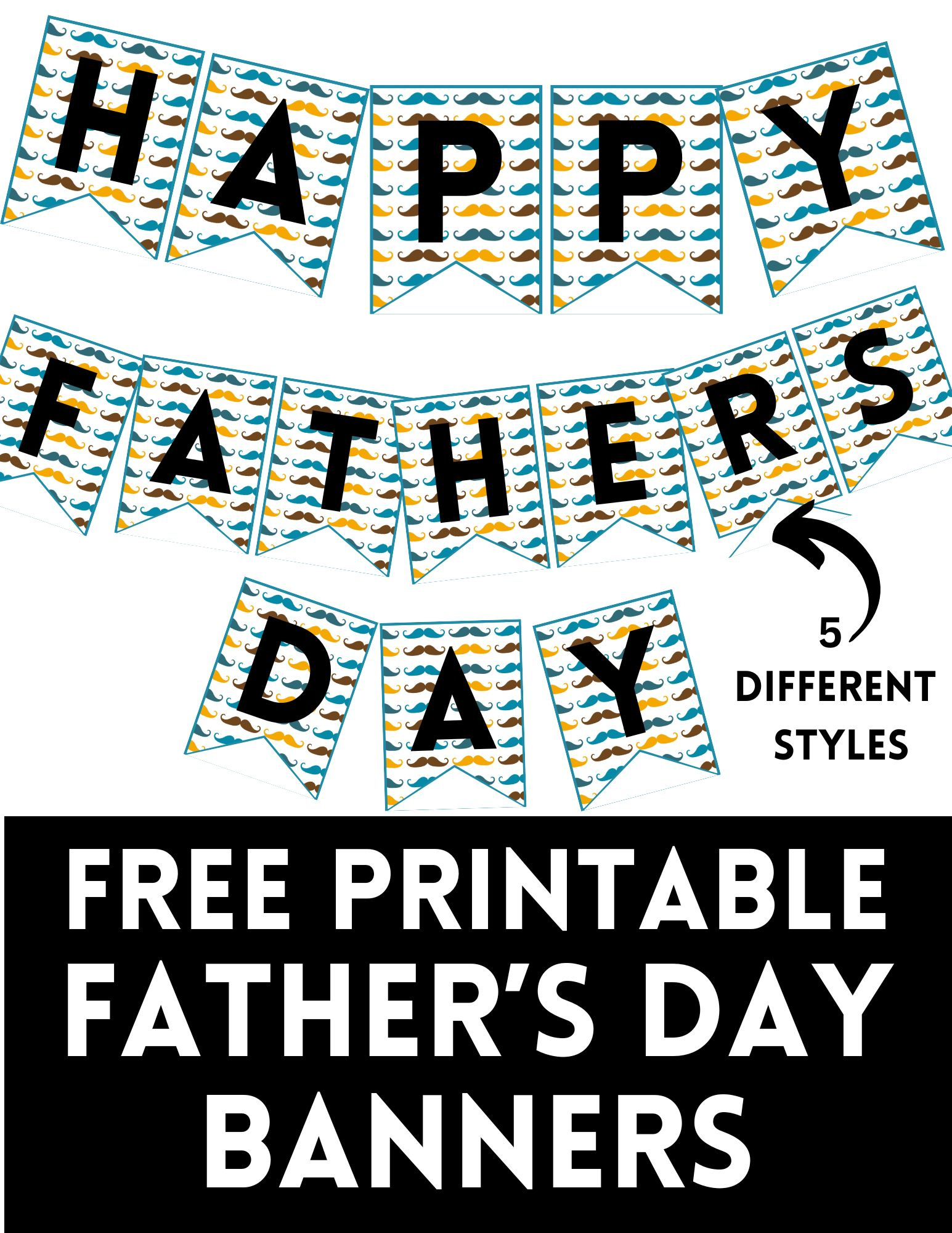 Free Printable Happy Father&amp;#039;S Day Banners - regarding Free Printable Happy Father&amp;#039;S Day Banner