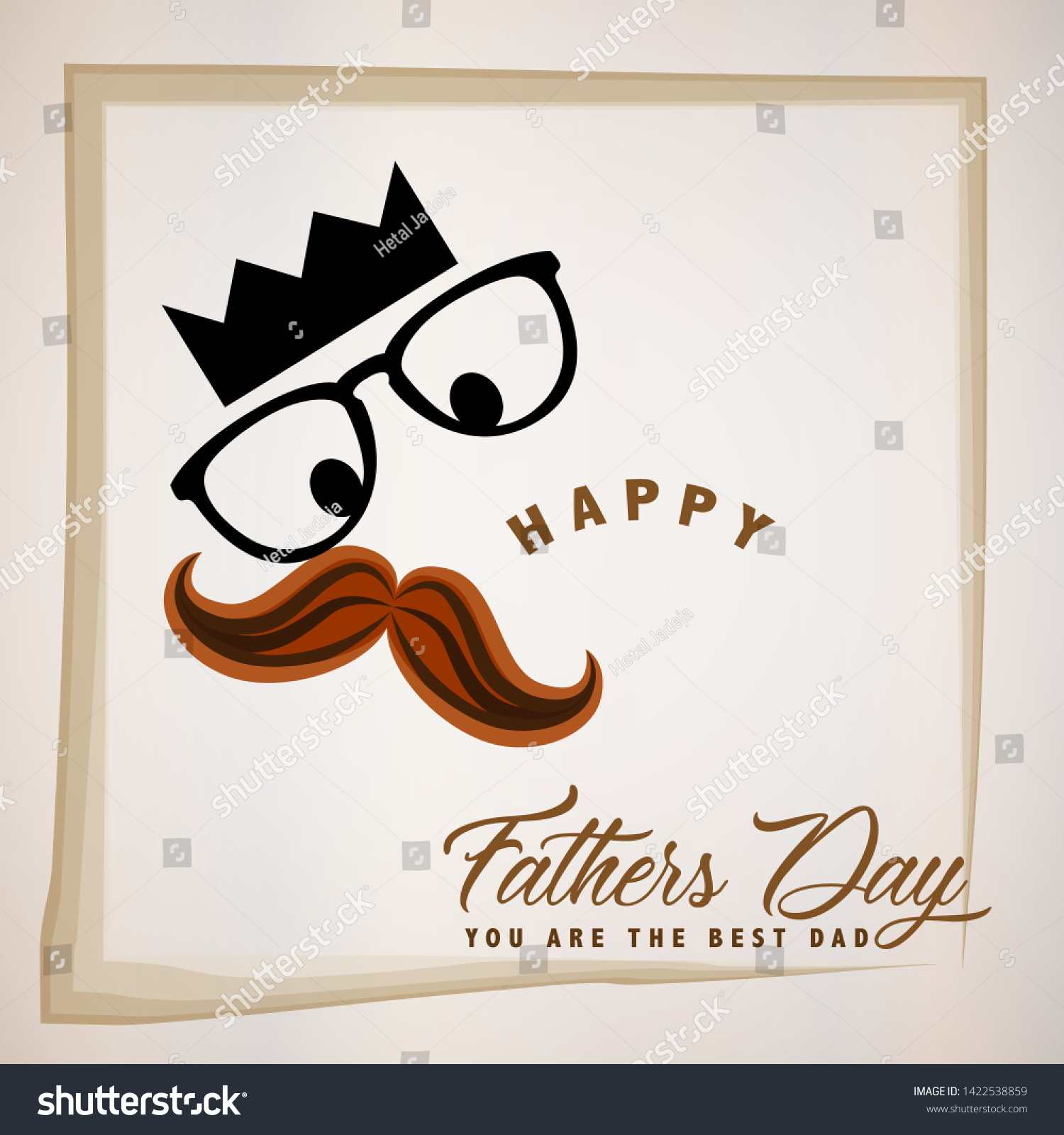 Funny Fathers Day Greeting Card Template Stock Vector (Royalty intended for Funny Father&amp;amp;#039;s Day Printable Card
