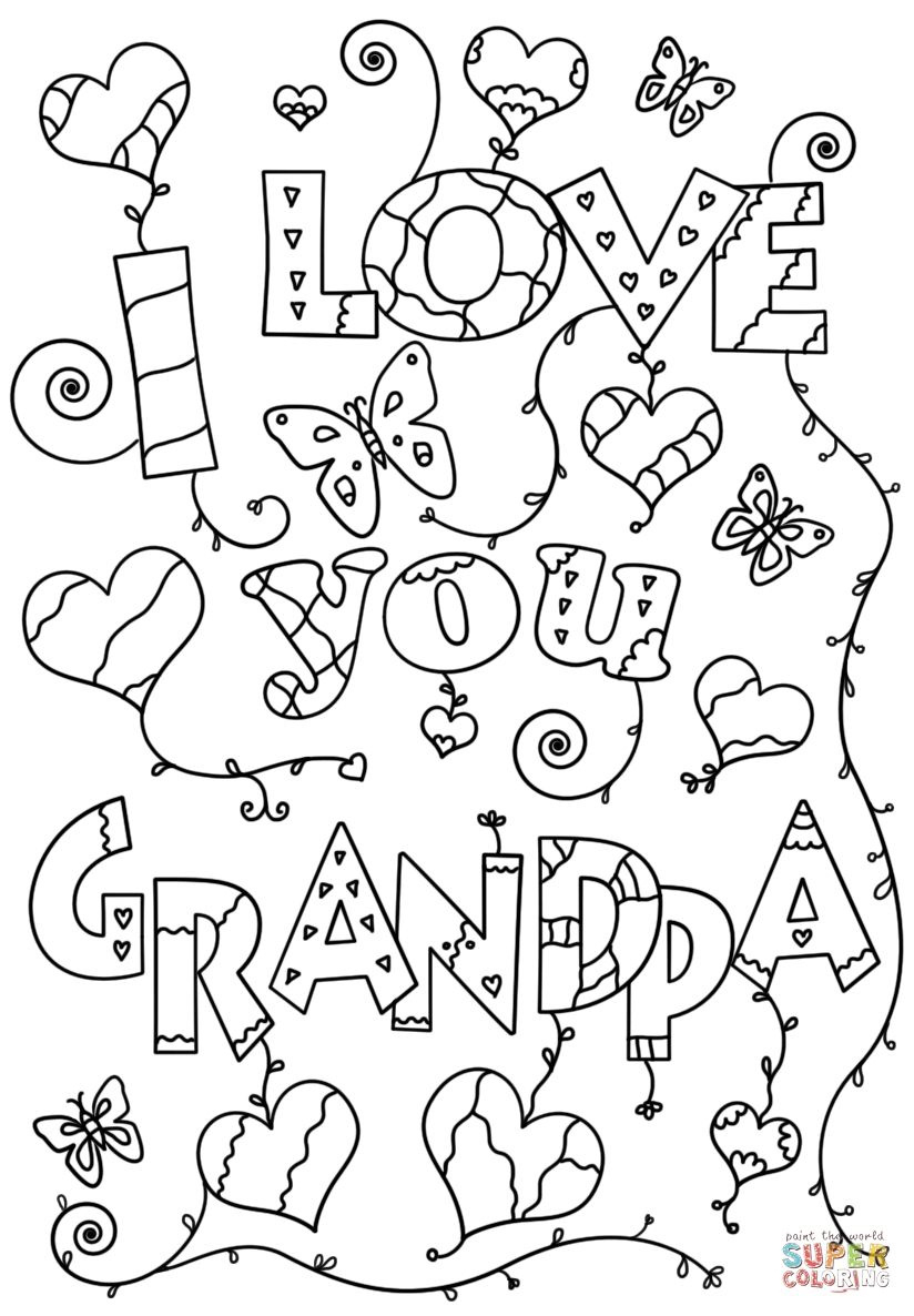 Grandpa Coloring Pages Gallery inside Happy Father&amp;amp;#039;s Day Grandpa Coloring Pages Printable
