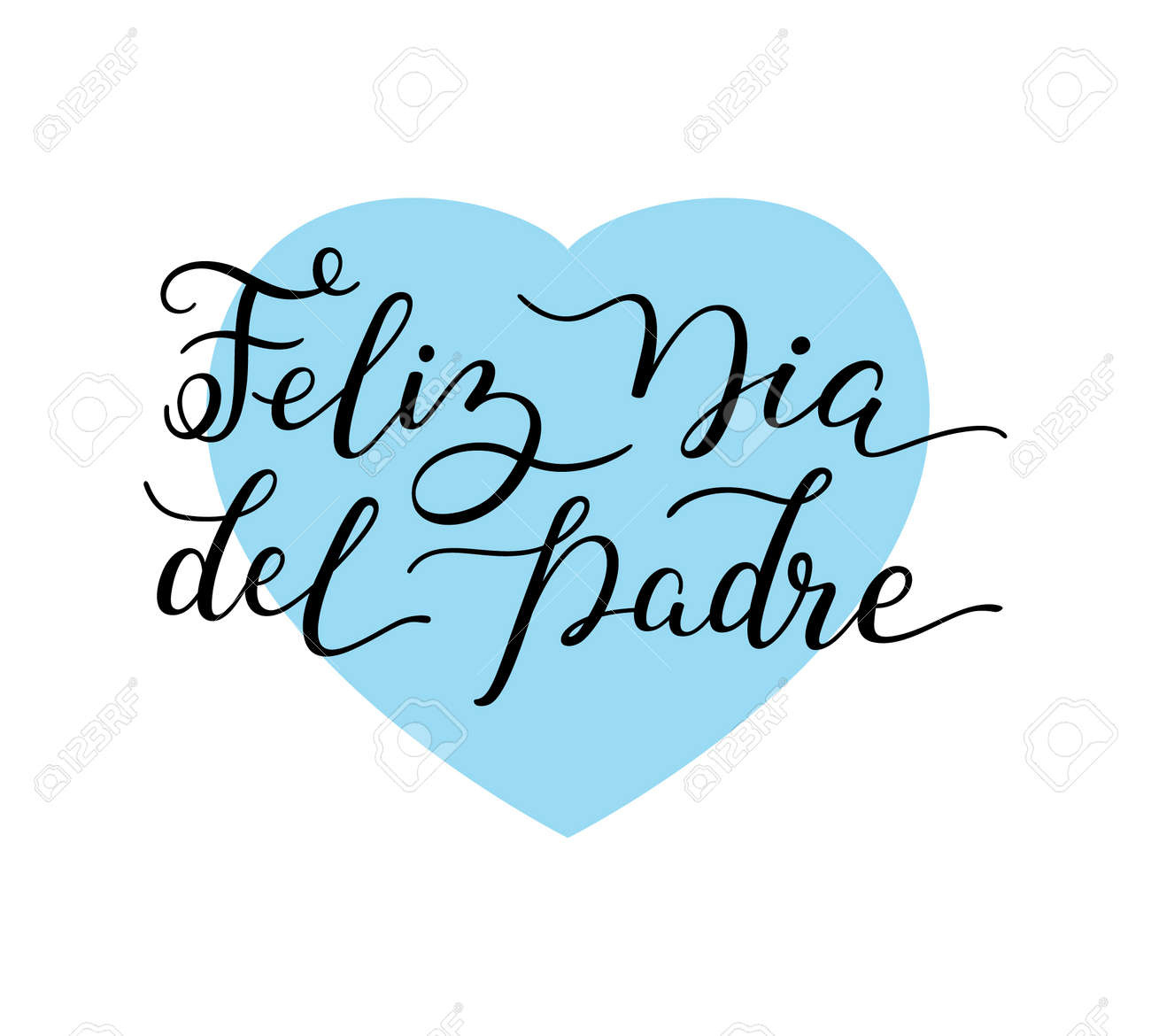 Hand Lettering Happy Father&amp;#039;S Day With Heart In Spanish: Feliz Dia with regard to Free Printable Father&amp;amp;#039;s Day Cards in Spanish