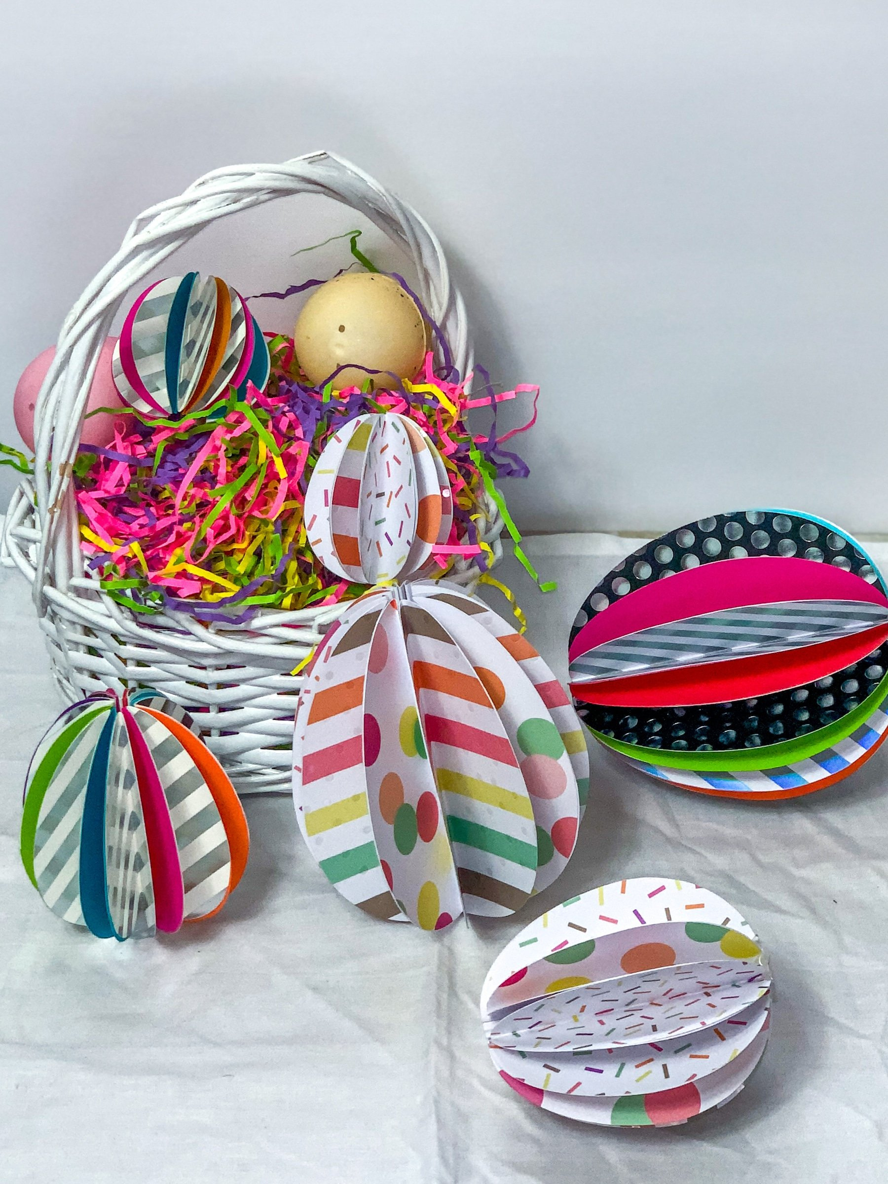 How To Make Easter Eggs With Paper - Color Me Crafty throughout How to Make Easter Egg Stencil