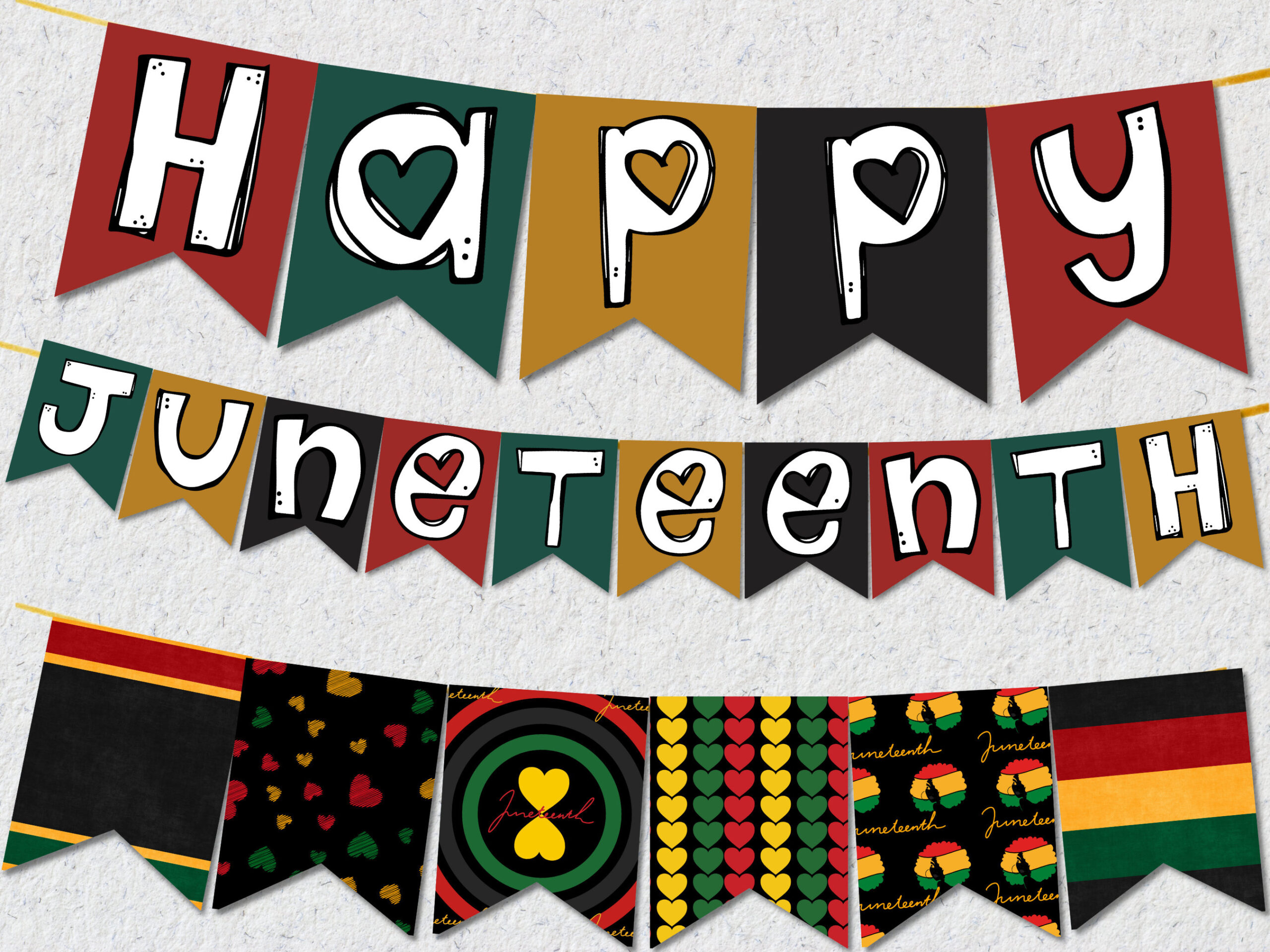 Juneteenth Banner For Juneteenth Party Printable, Pride Juneteenth with regard to Juneteenth Printable Banner
