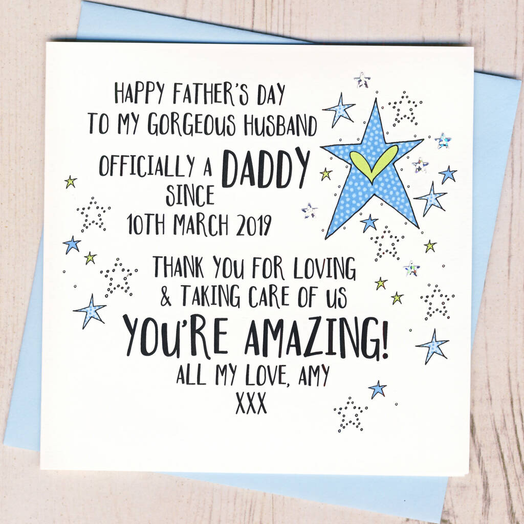 Personalised Husband And Daddy Father&amp;#039;S Day Cardeggbert &amp;amp; Daisy with Printable Father&amp;#039;S Day Card To Husband