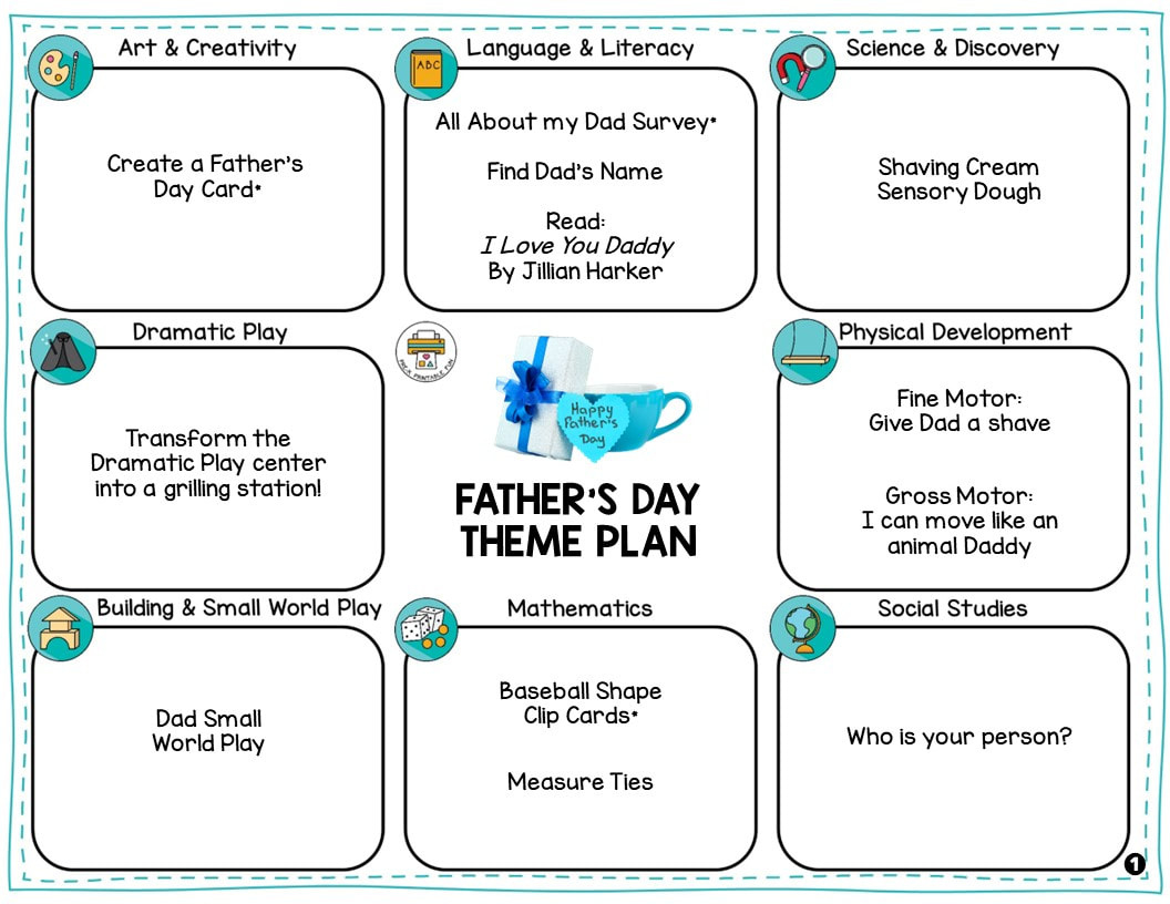 Preschool Father&amp;#039;S Day Lesson Planning Ideas - Pre-K Printable Fun with Free Preschool Father&amp;amp;#039;s Day Printables