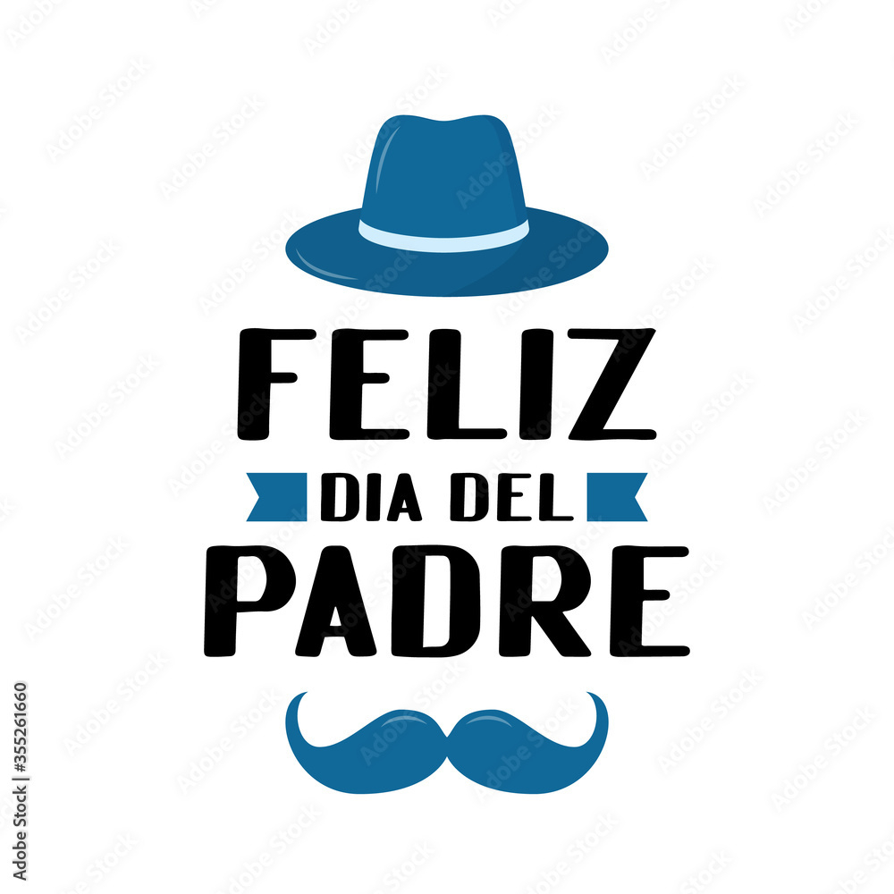 Stock-Vektorgrafik „Feliz Dia Del Padre Happy Father S Day In pertaining to Father&amp;#039;S Day Cards In Spanish Printables