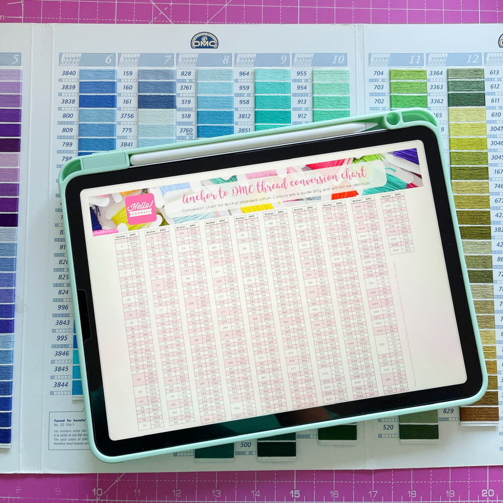 Anchor To Dmc Thread Conversion Chart - Hello! Hooray! throughout Anchor To Dmc Color Conversion Chart