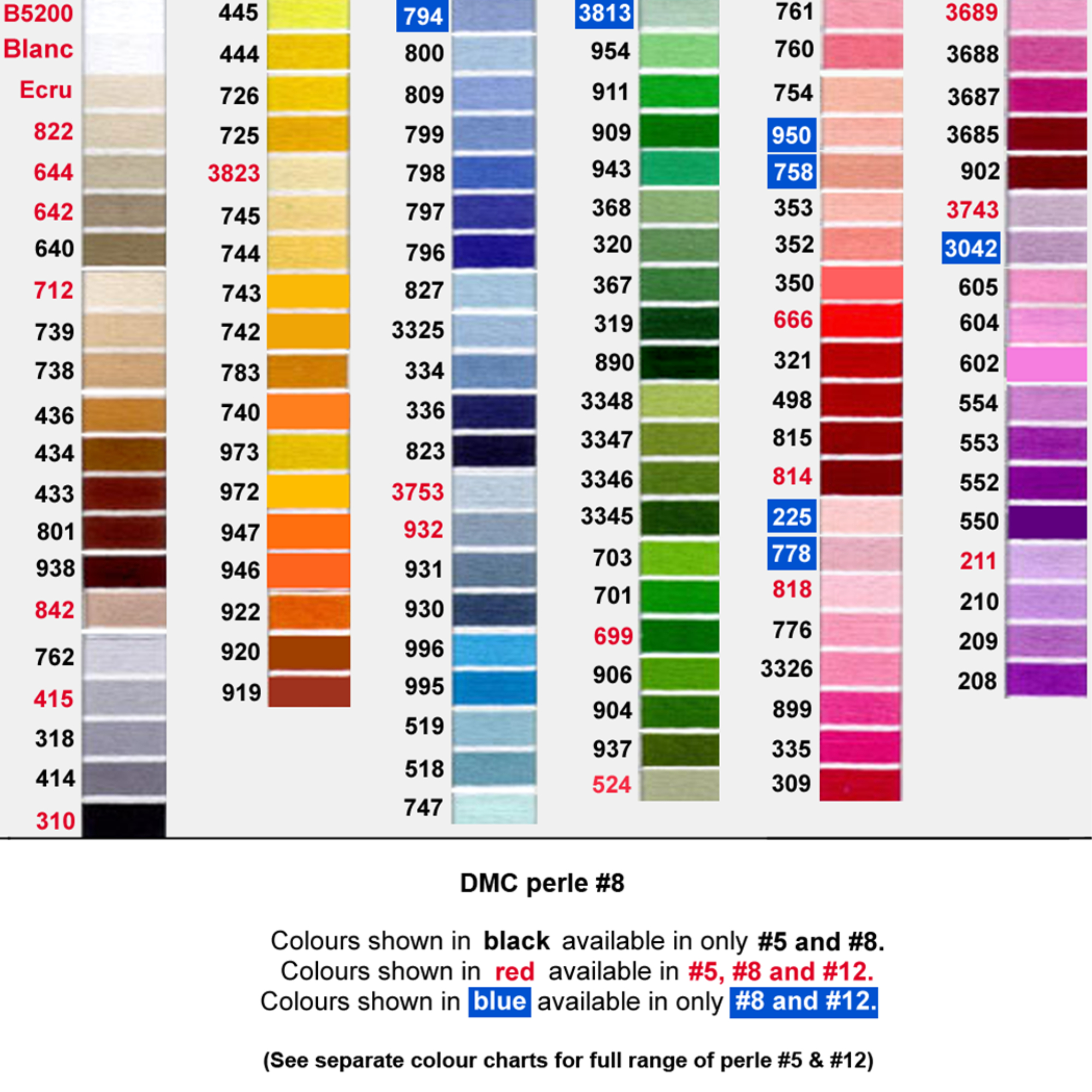 Dmc Coton Perle 8 | Crochet Australia pertaining to DMC Pearl Cotton Thread Size 8 Color Chart