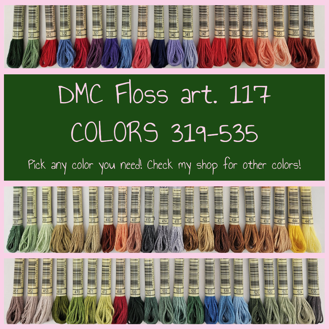 Dmc Embroidery Floss 319-535 (Art. 117) | All Other Colors pertaining to DMC 319 Color Chart Thread