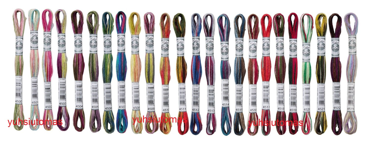 Dmc Full Set Coloris Embroidery Floss, 24 Colors - Etsy Canada pertaining to Dmc Color Chart Camelia