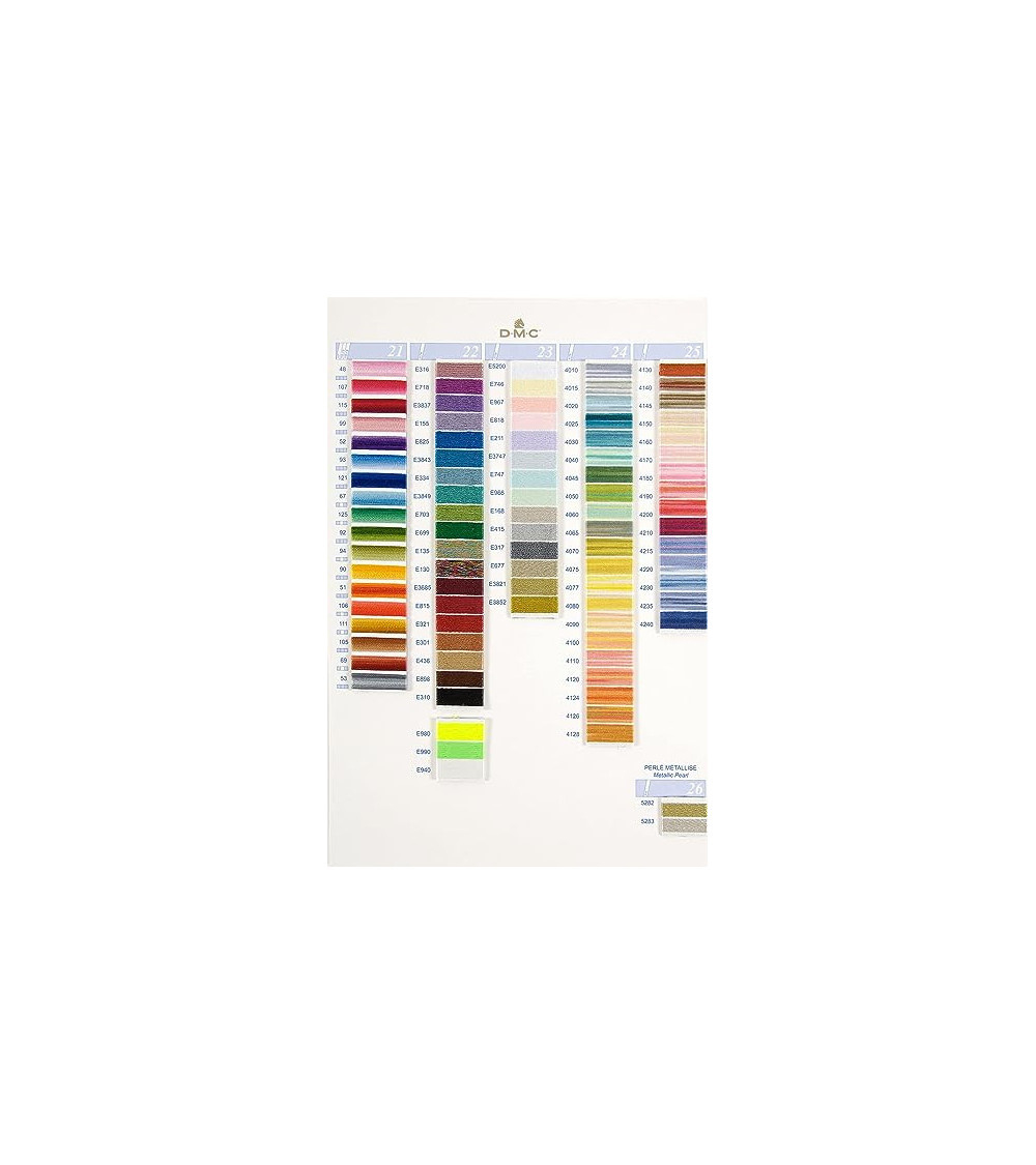 Dmc Mouliné &amp;amp; Perlé Embroidery Thread Swatch Chart - Color Chart With Thread Samples within DMC Color Chart with Real Thread Samples