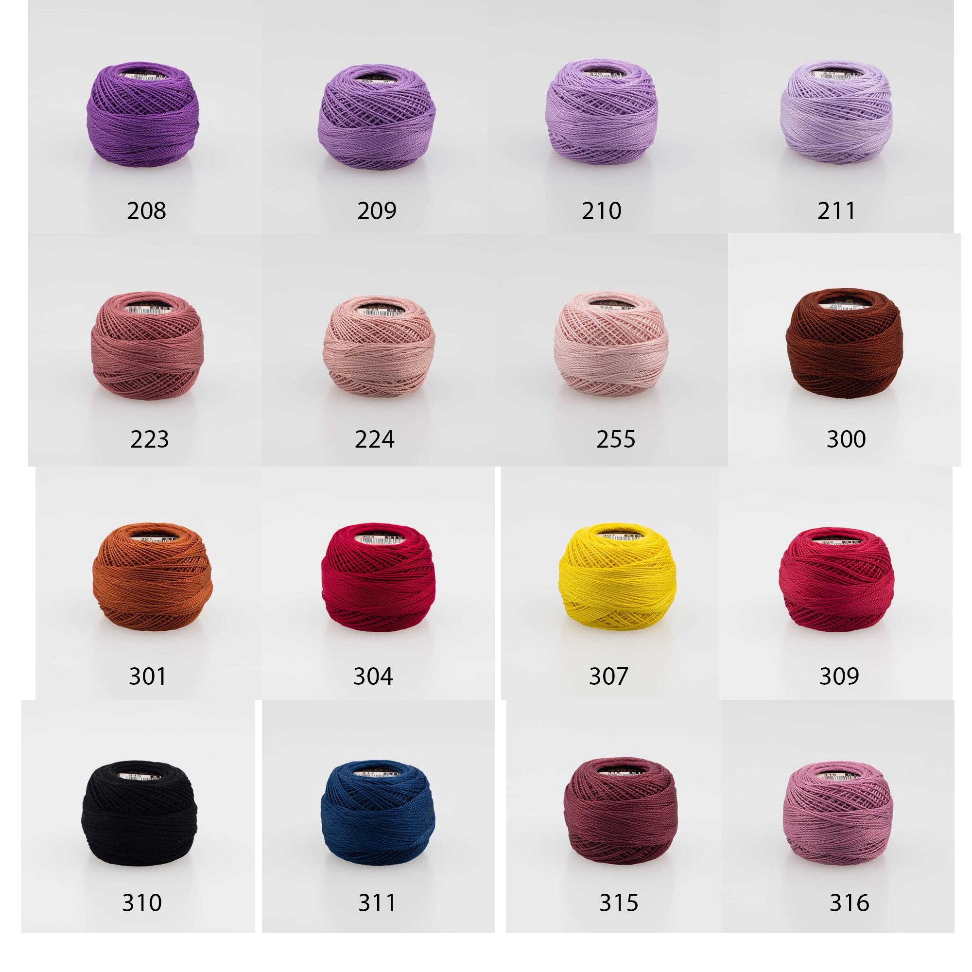 Dmc Pearl Cotton Balls Size 8, Perle Cotton Balls, Cross Stitch with DMC Pearl Cotton Size 8 Color Chart