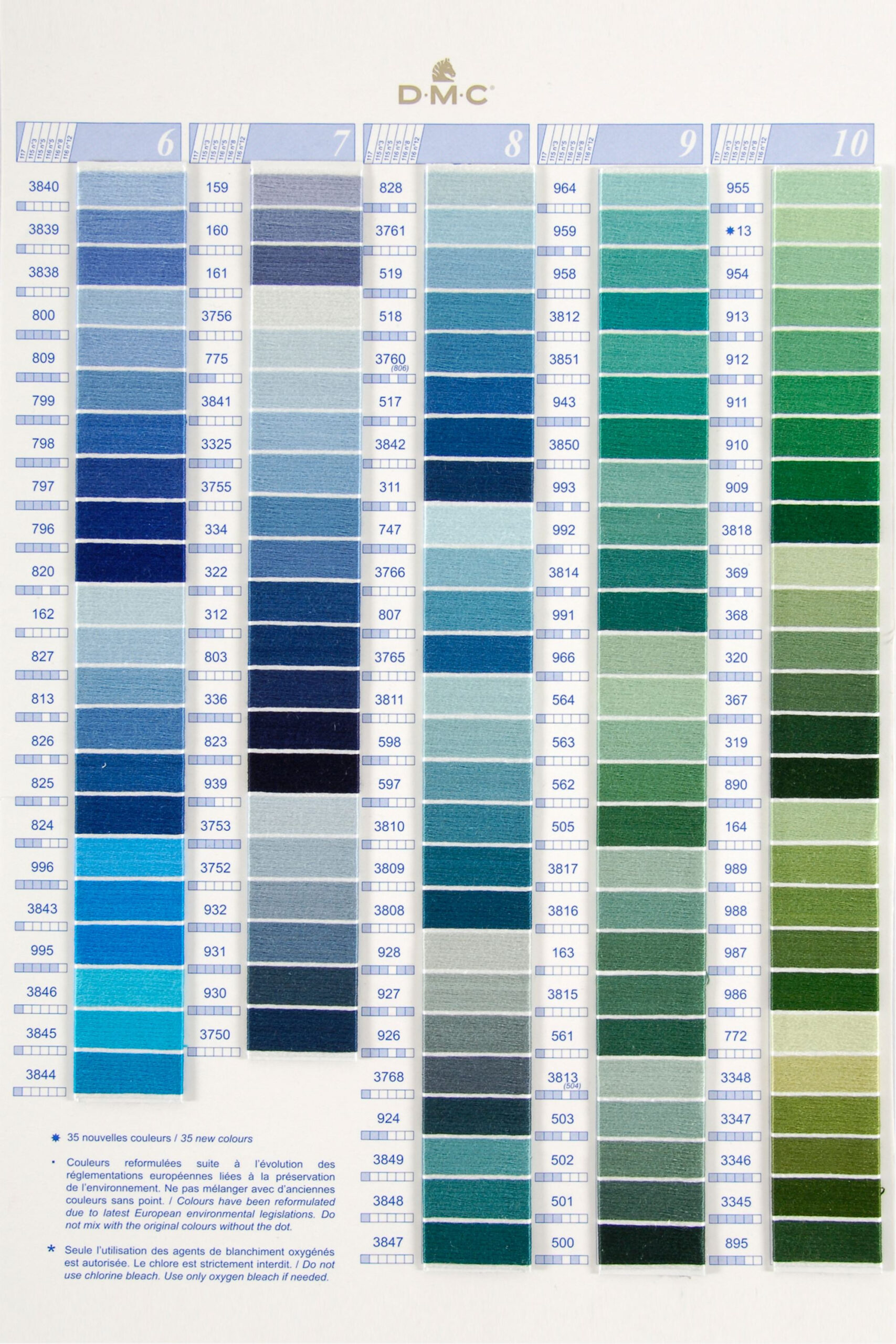 Dmc Stranded Cotton Colour Chart/Shade Card | Stitchtastic for DMC Yarn Color Chart