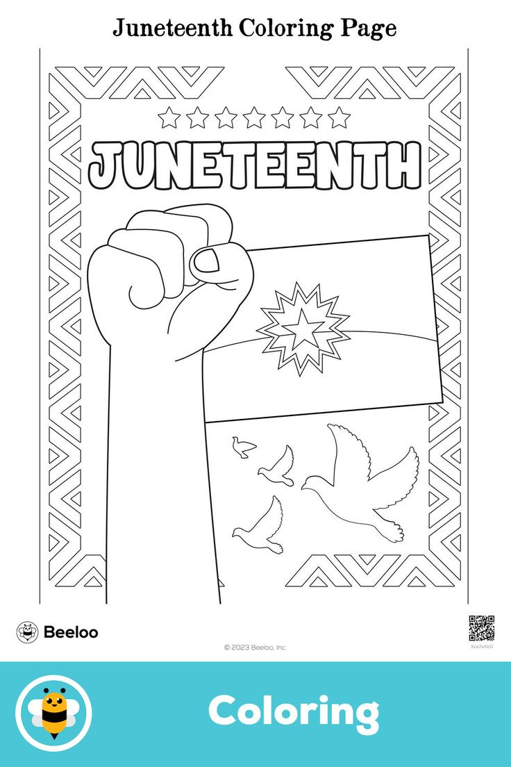 Juneteenth Coloring Page throughout Juneteenth Coloring Juneteenth Printable Activities