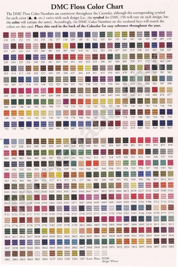 Looking For A Dmc Floss Color Chart? Download It For Free! with regard to Printable DMC Color Chart