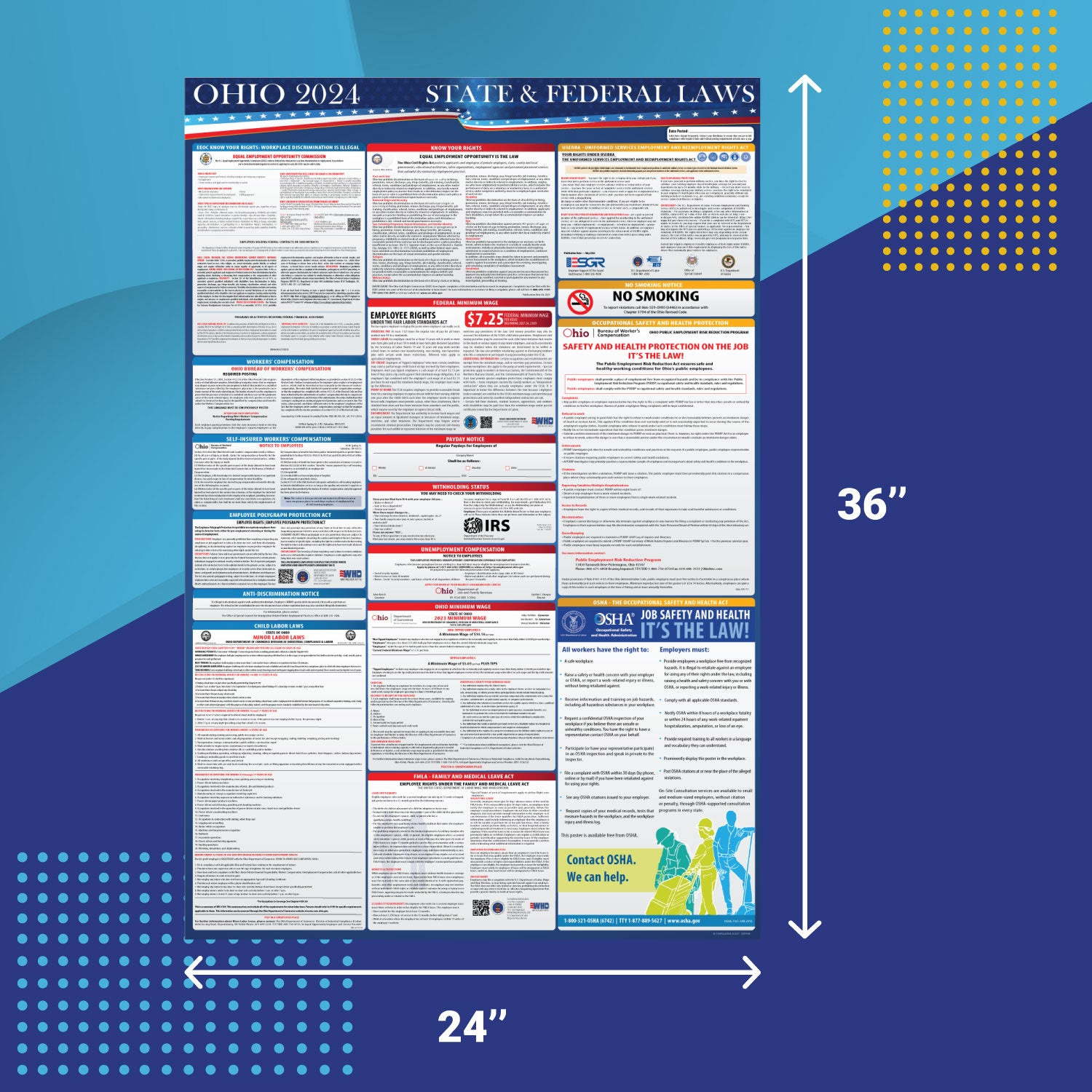 2024 Colorado State And Federal Labor Laws Poster Kikigo 2025 Ohio for Ohio Labor Laws 2025 Printable