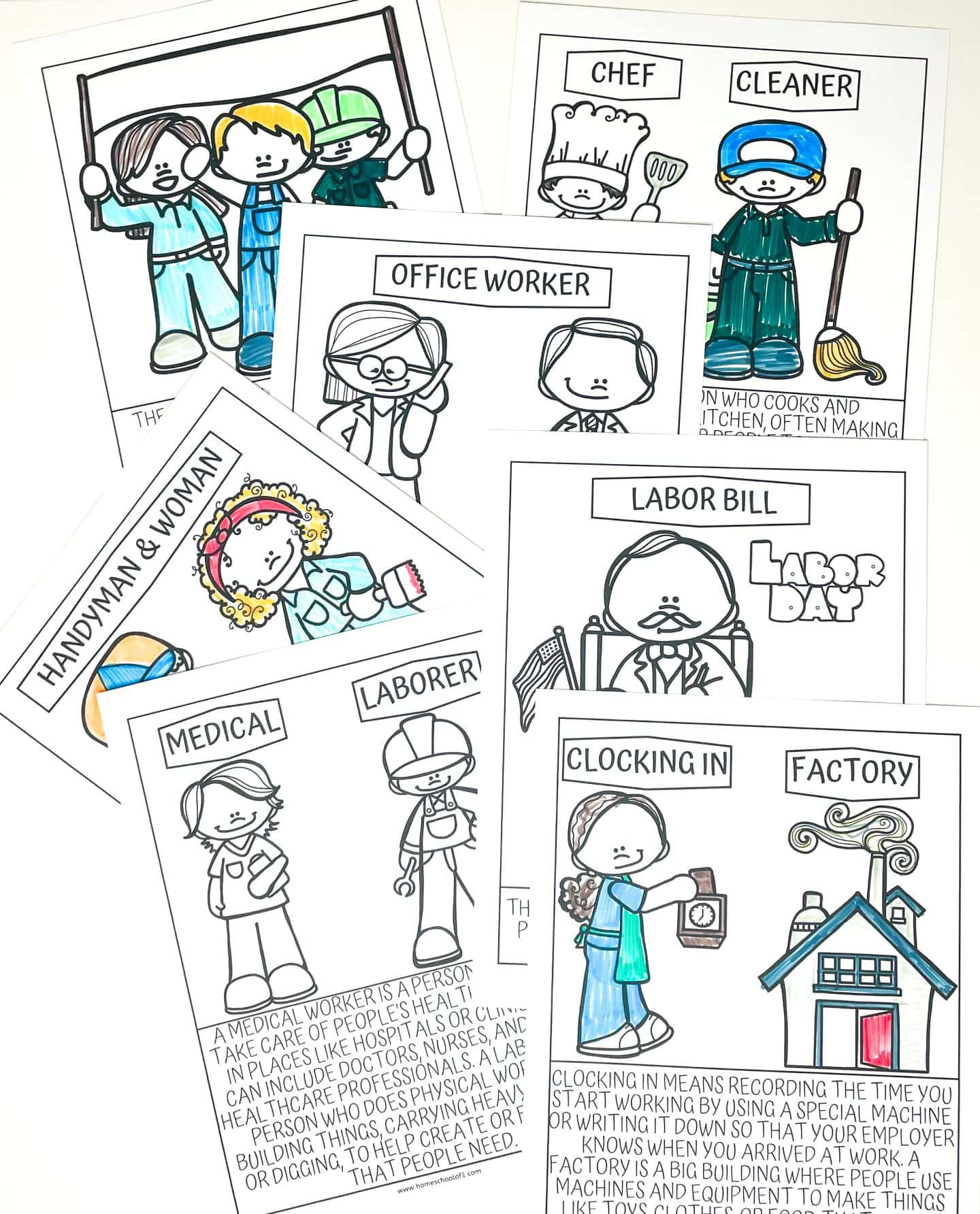 7 Free Labor Day Coloring Pages regarding History Of Labor Day Printable