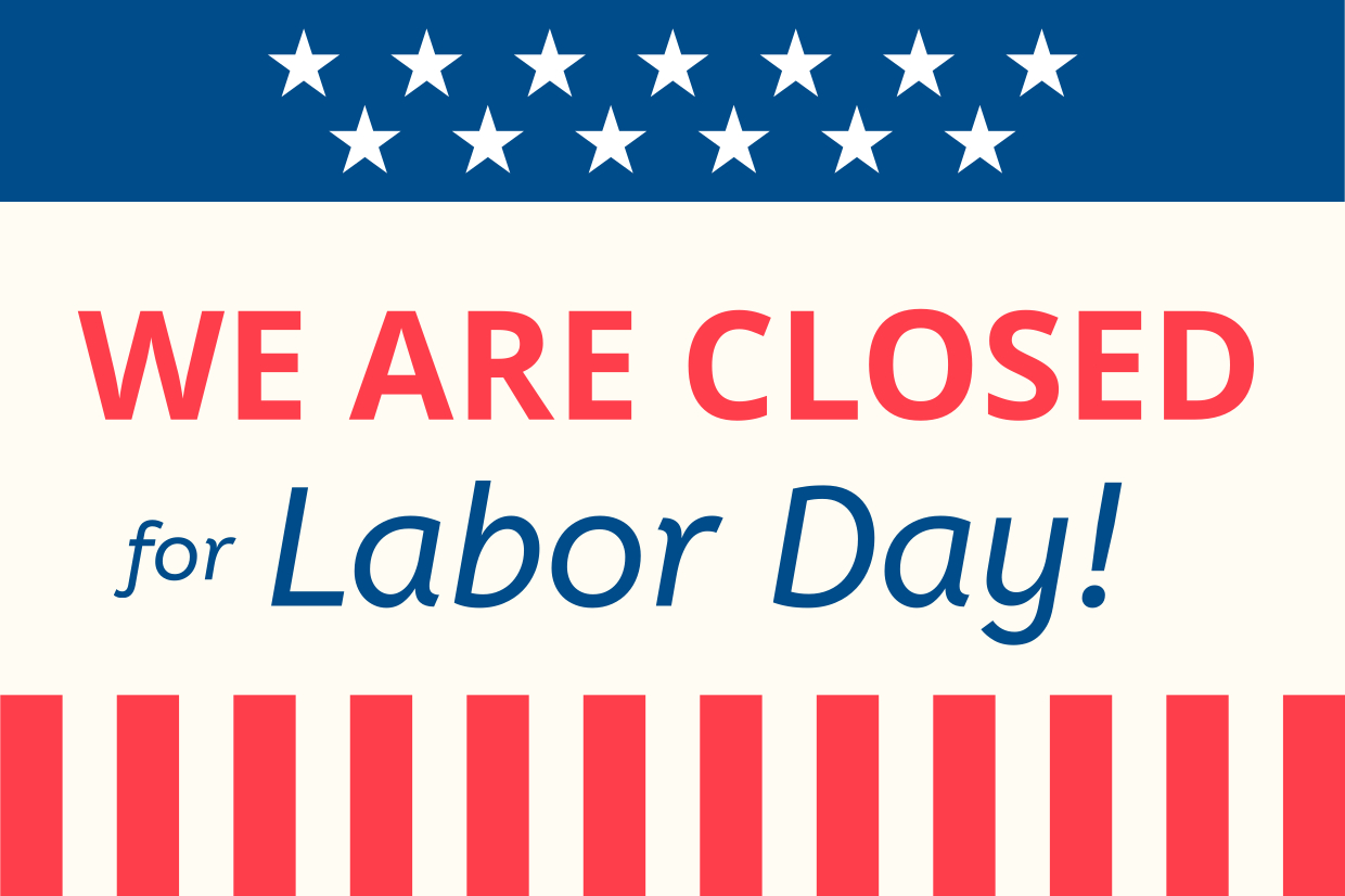 American Flag-Themed Closed For Labor Day Sign Template | Square Signs pertaining to Labor Day Closed Signs Printable