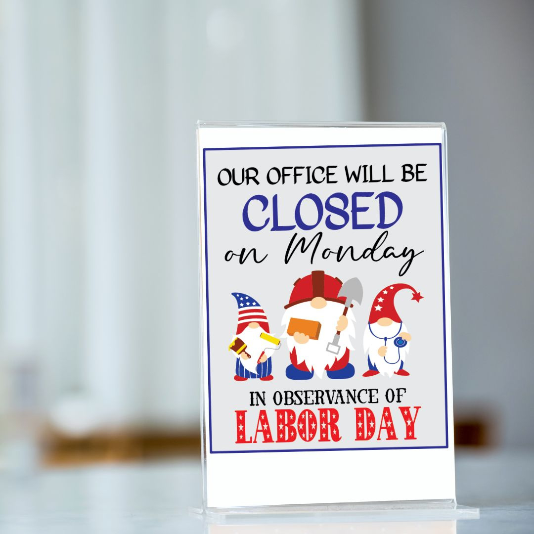 Free Closed For Labor Day Sign Printable (3 Templates!) - Leap Of intended for Labor Day Closed Signs Printable