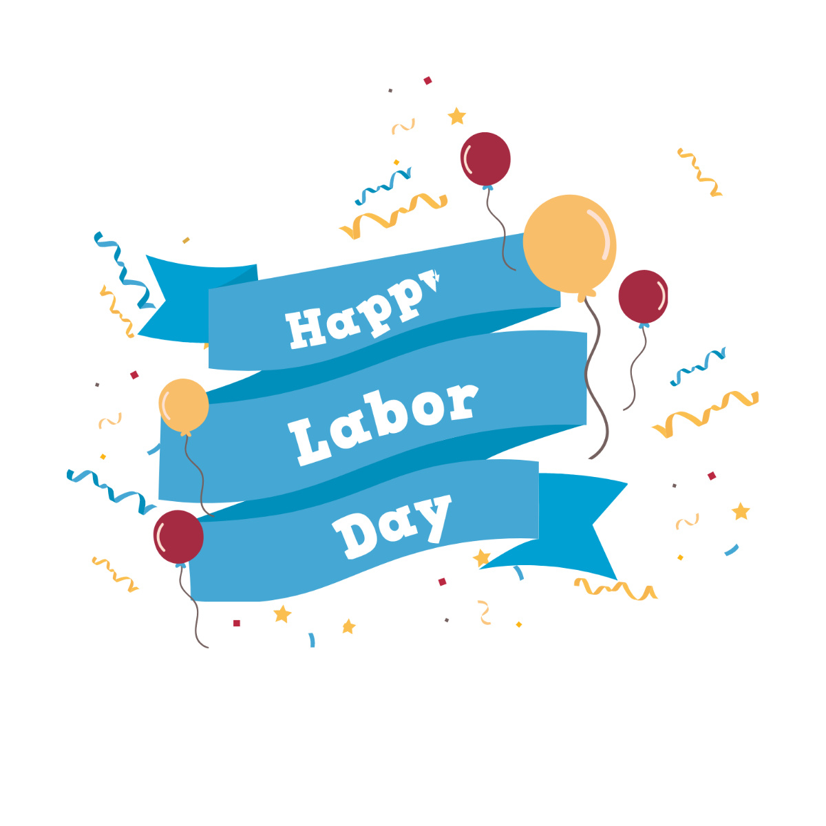 Free Labor Day Graphic Clipart Template To Edit Online with Free Printable Graphic Of Happy Labor Day