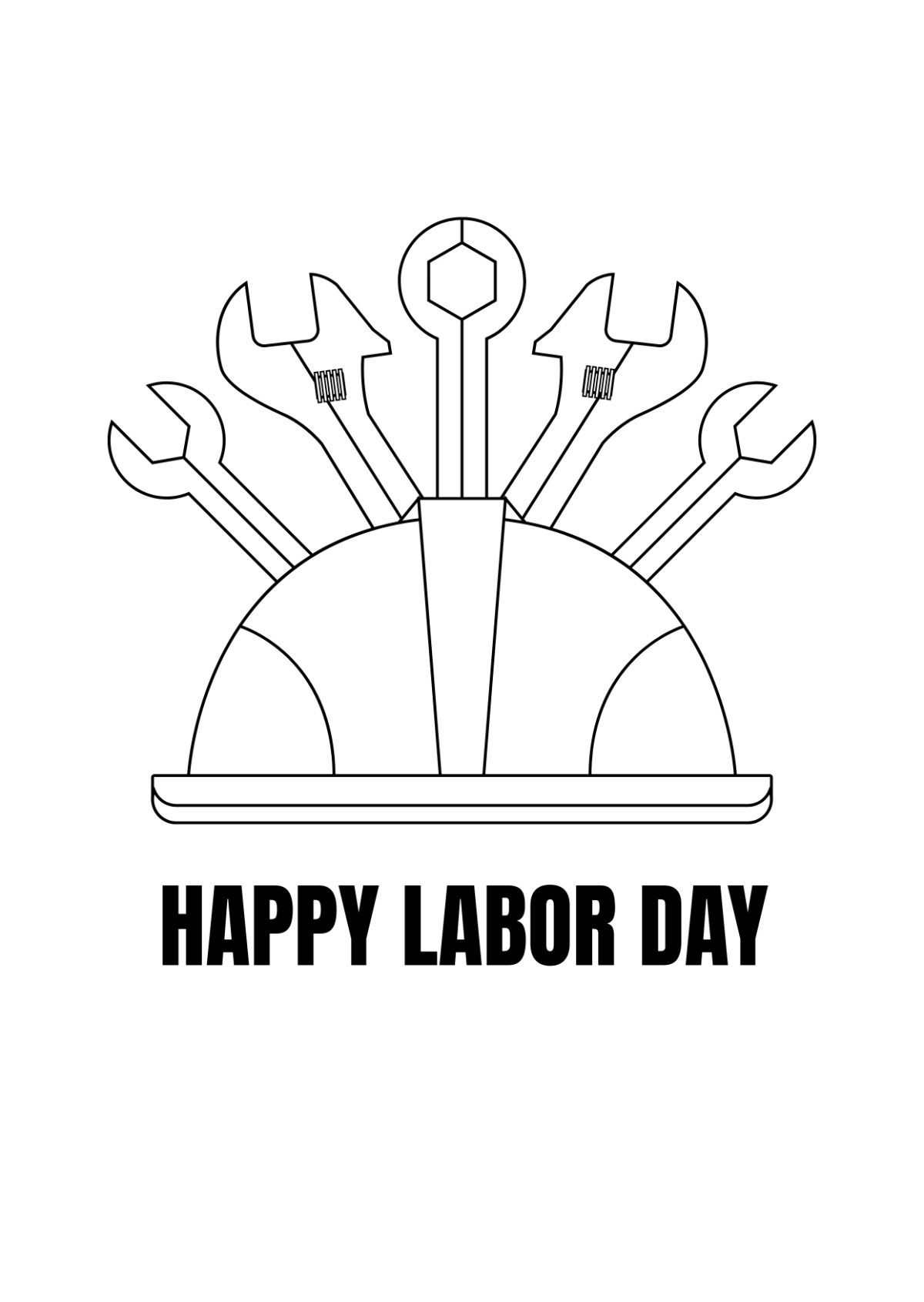 Free Labour Day Drawing Template To Edit Online inside Free Printable Graphic Of Happy Labor Day