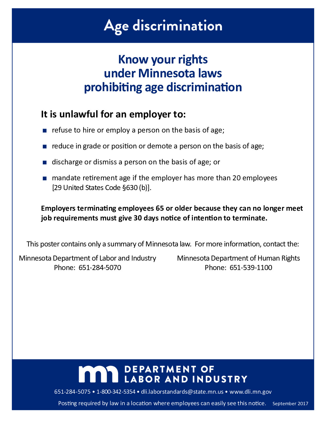 Free Minnesota Minnesota Poster Pack Labor Law Poster 2025 throughout Mn Labor Law Posters Free Printable