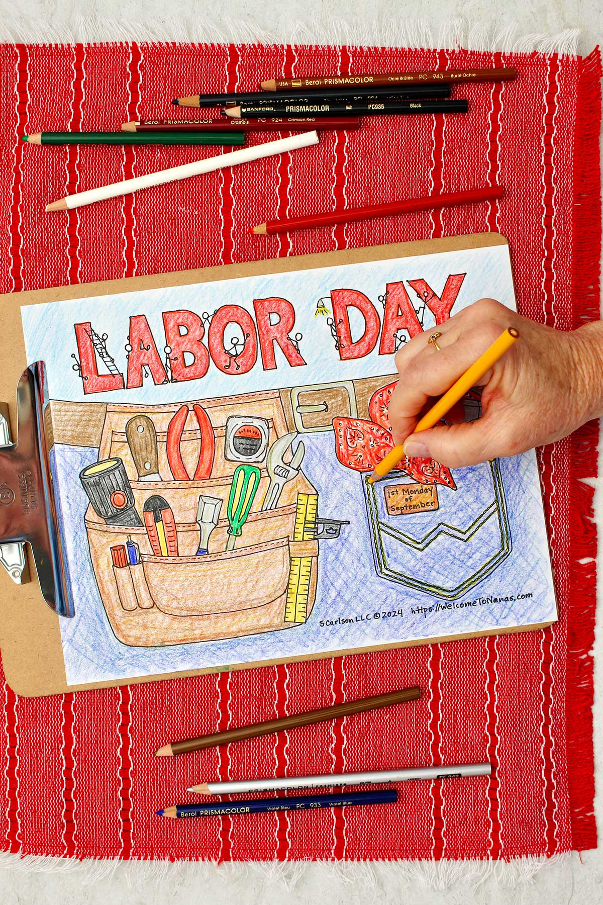 Free Printable Labor Day Coloring Page | Welcome To Nana&amp;#039;S throughout Free Printable Labor Day Activities