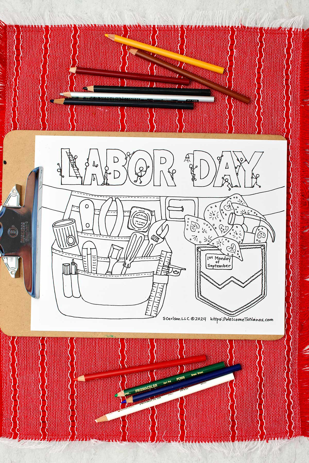 Free Printable Labor Day Coloring Page | Welcome To Nana&amp;#039;S with regard to Free Printable Labor Day