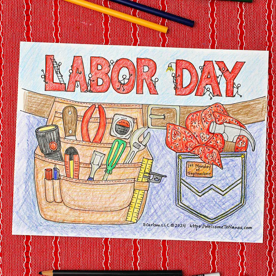 Free Printable Labor Day Coloring Page | Welcome To Nana&amp;#039;S within Free Printable Labor Day