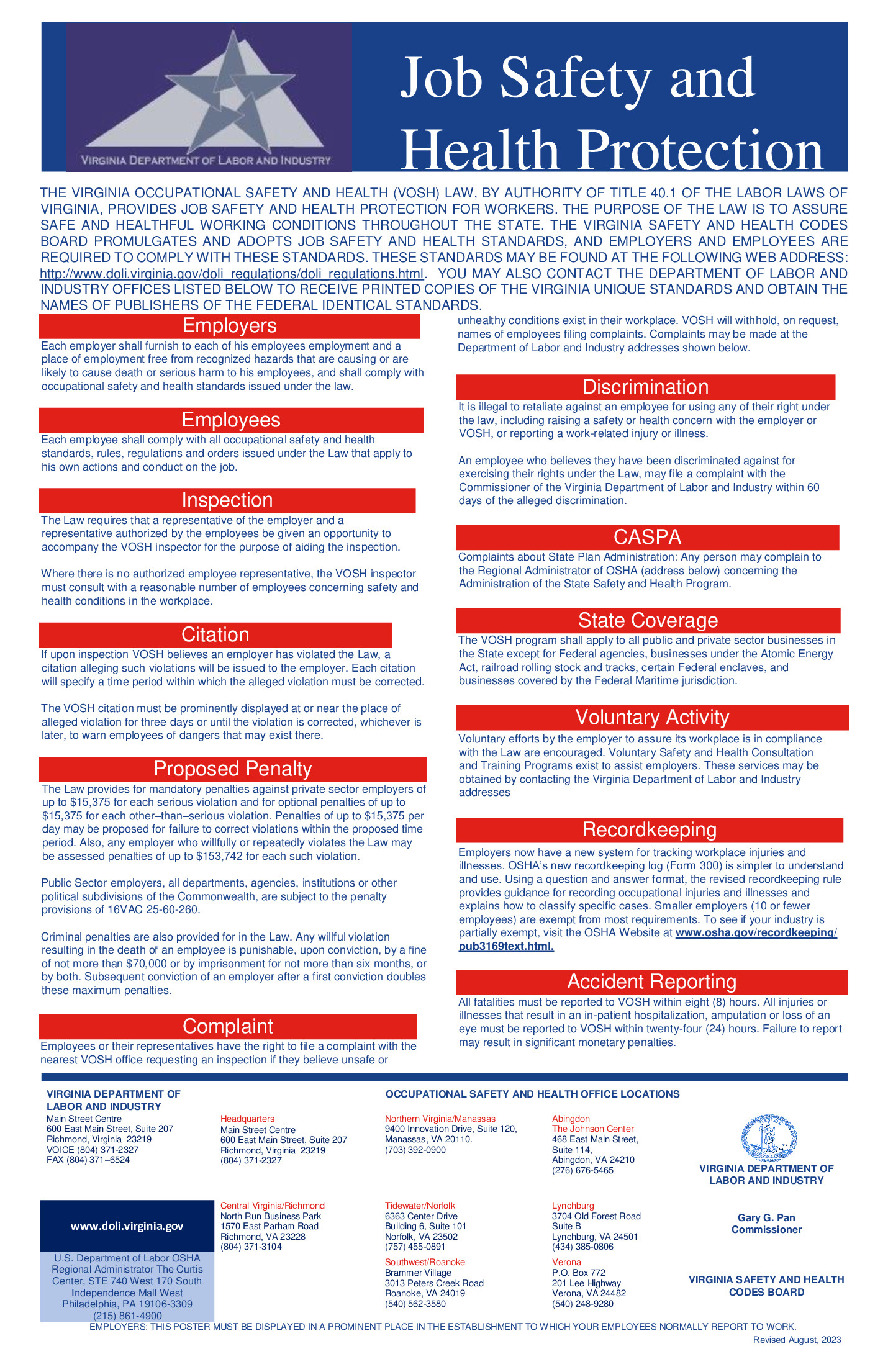 Free Virginia Osha 2025 intended for Virginia Labor Law Posters Free Printable