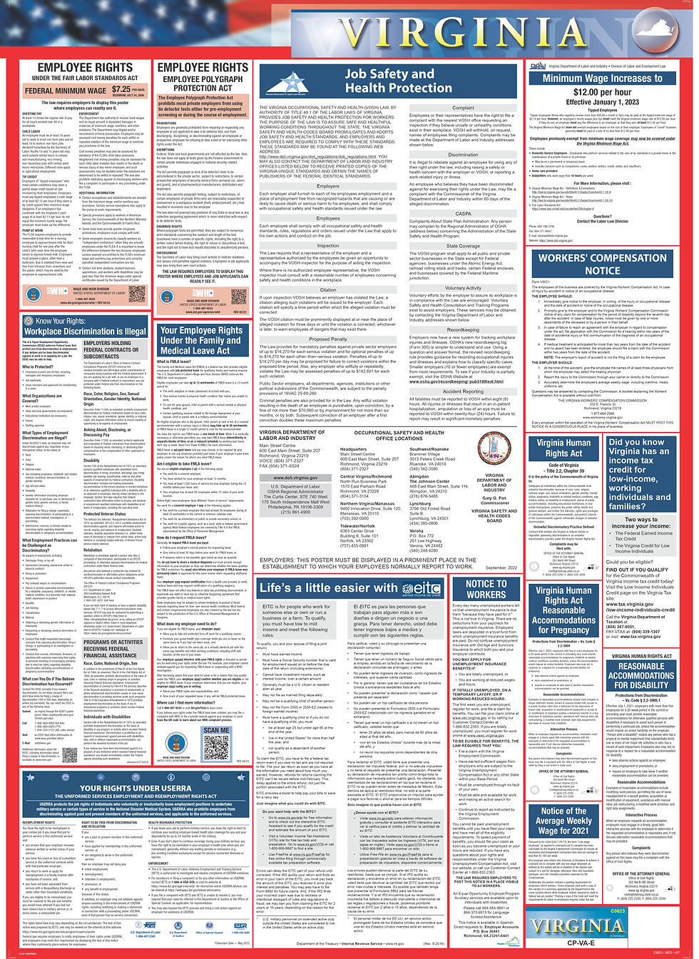 Jj Keller Labor Law Poster Buy 2022 Utah And Federal Labor Law within Virginia Labor Law Posters Printable 2022