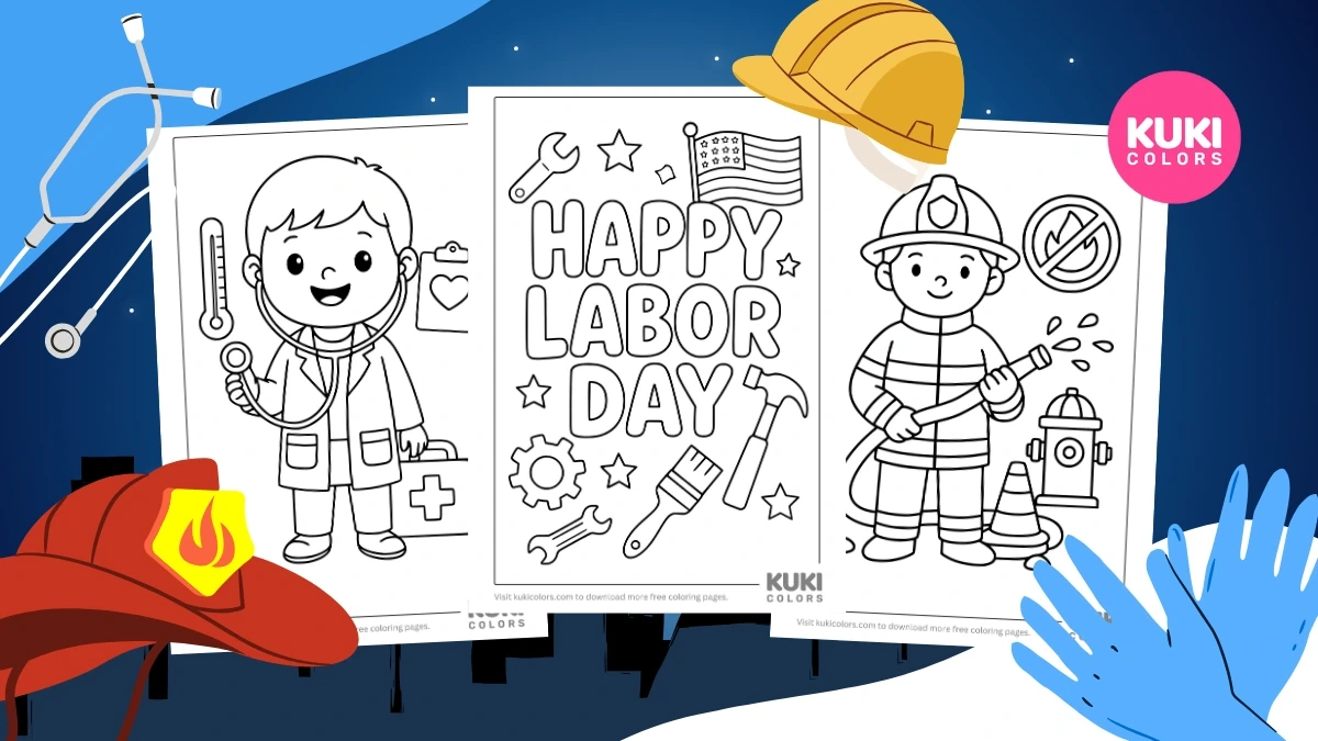 Labor Day Coloring Pages (Free Pdf Printables) pertaining to Free Printable Labor Day Coloring Pages