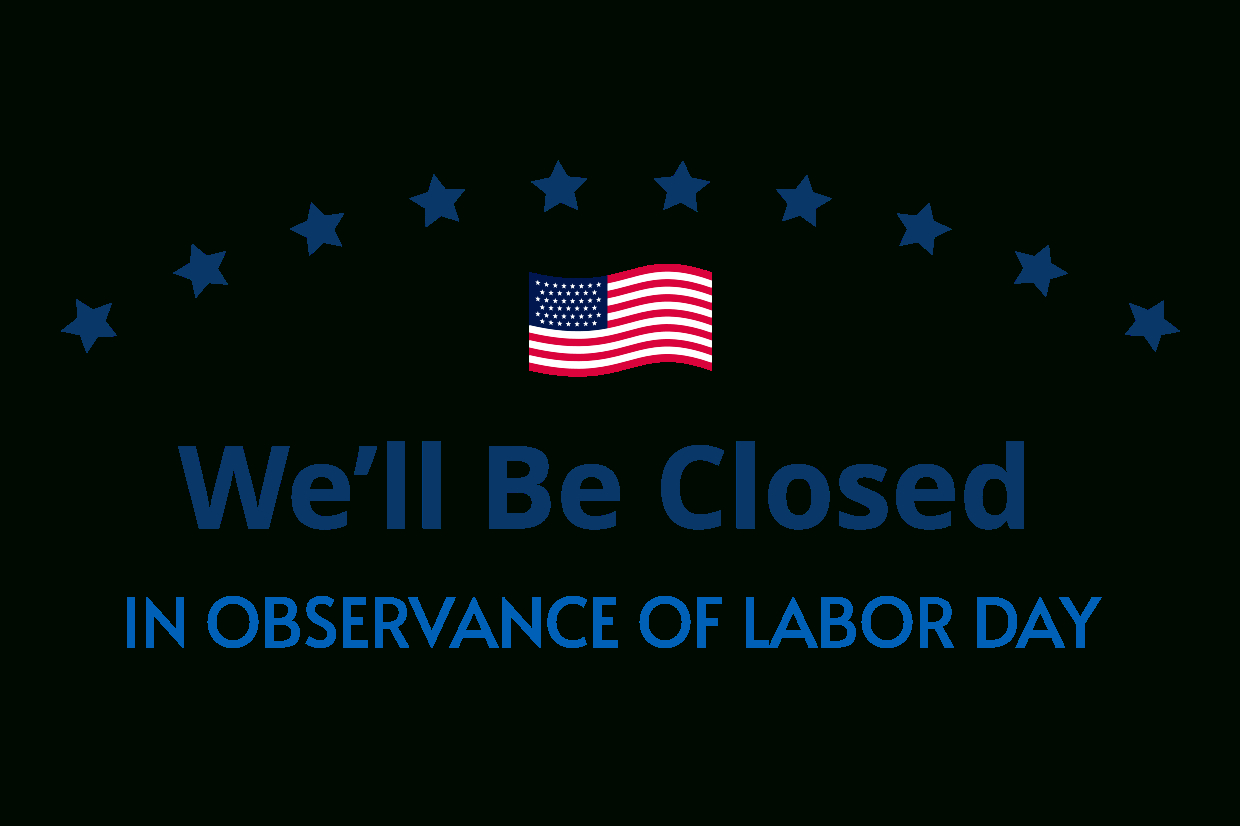 Minimalistic Closed On Labor Day Sign Template | Square Signs regarding Closed For Labor Day Sign Printable