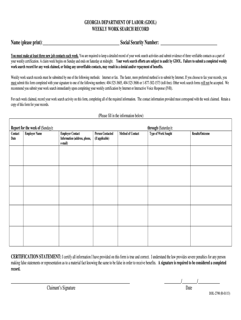 R Gdol Search Fill - Fill Online, Printable, Fillable, Blank intended for Georgia Department Of Labor Free Printable