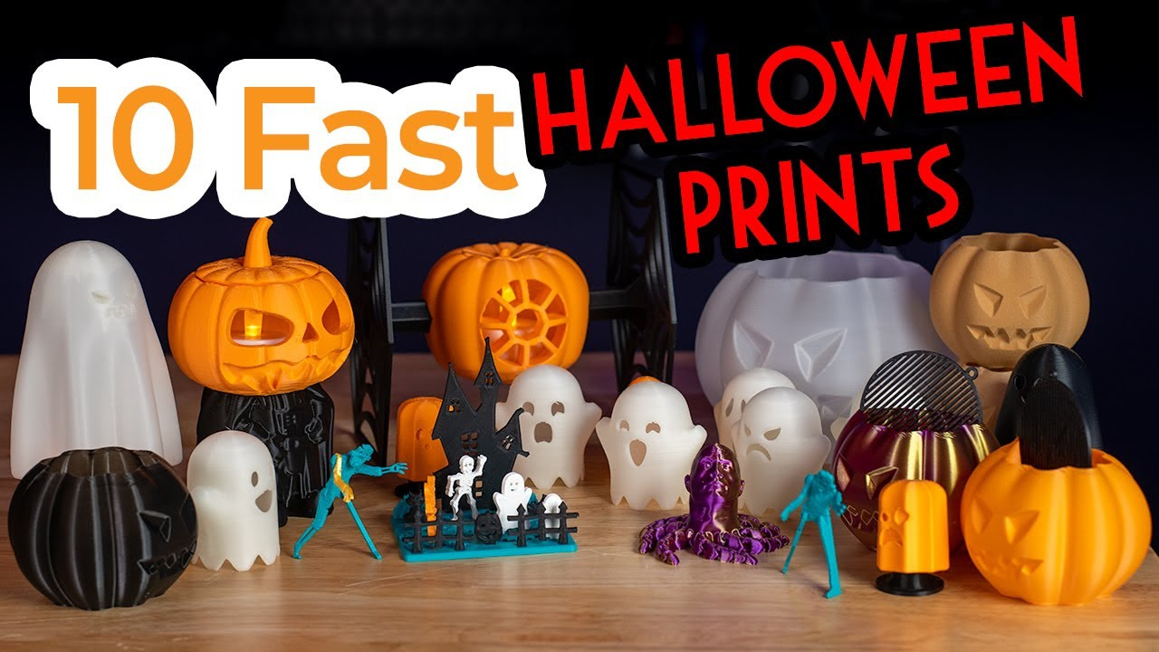 10 Fast And Fun Halloween 3D Prints throughout 3D Printable Halloween Ideas