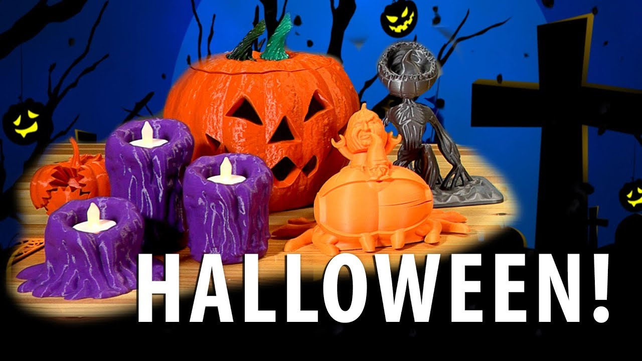 10 Great Halloween 3D Printed Models! with 3d Printable Halloween Ideas