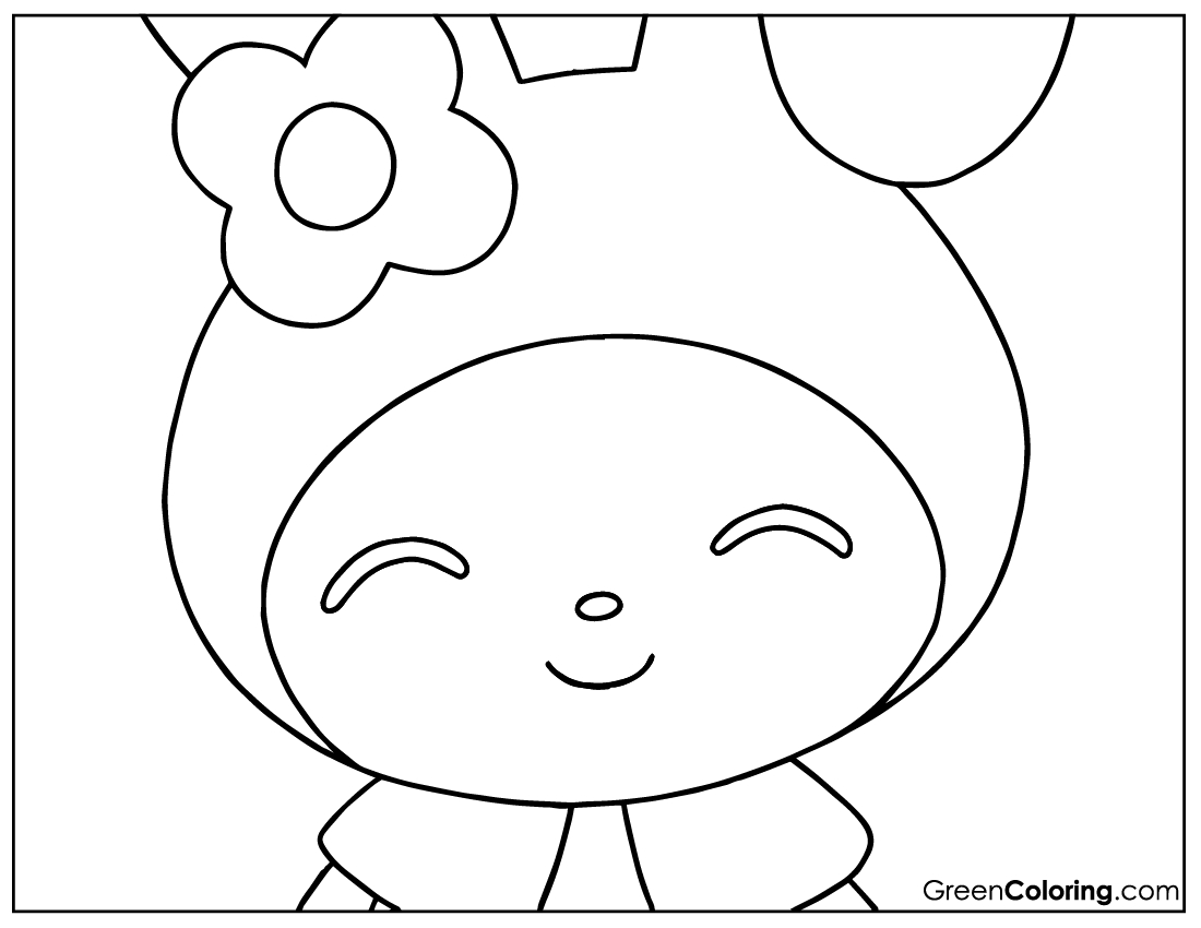 10 My Melody Coloring Pages (Download Free Printable Pdf) throughout Printable My Melody Pumpkin Stencil
