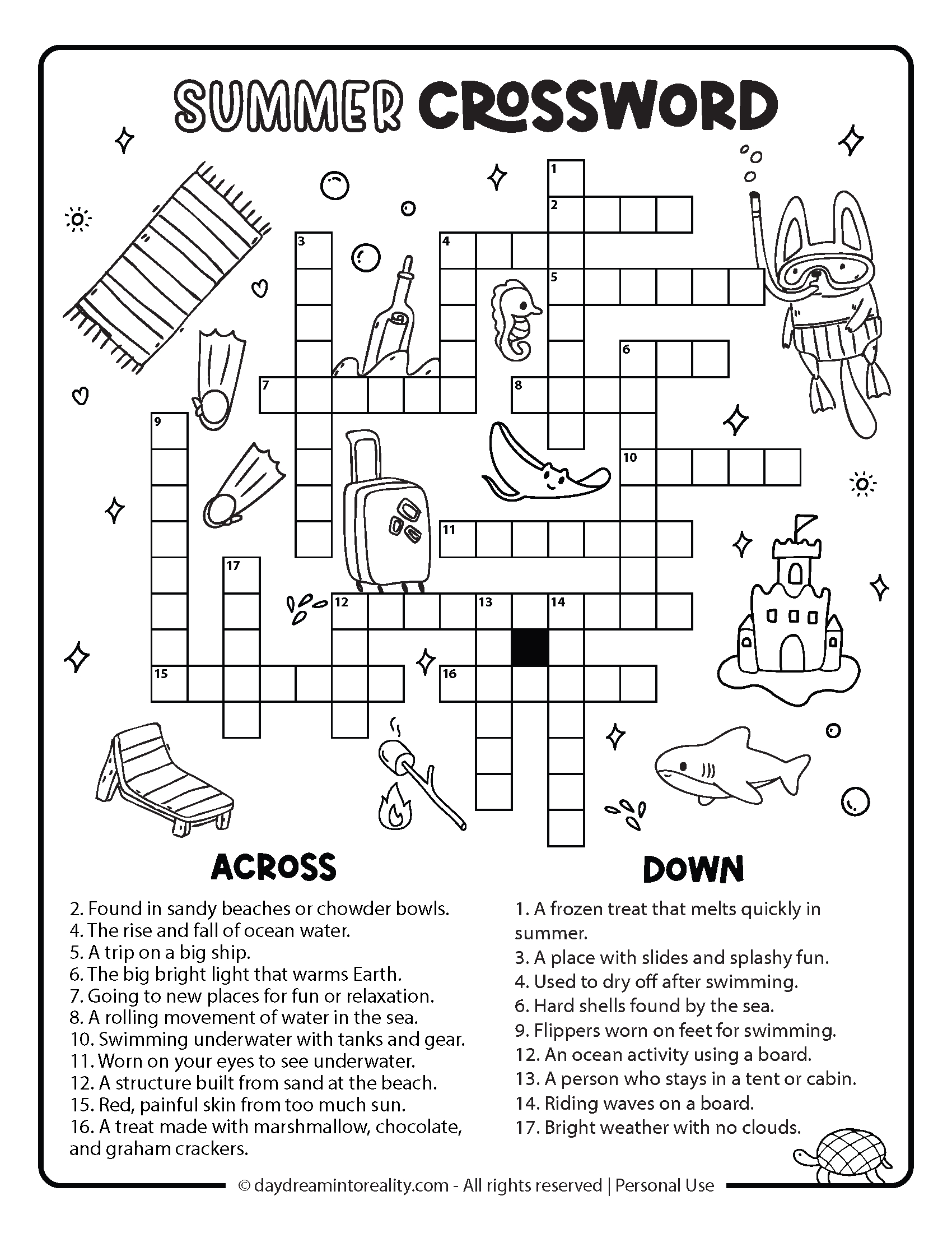 10+ Summer Crossword Puzzles – Free Printable Pdfs From Easy To with Crossword Puzzles Printable