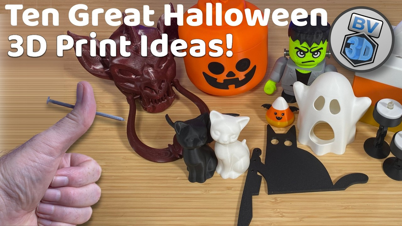 10 Terrifyingly Cool (And Free!) Halloween 3D Prints You Can Make throughout Free 3D Printable Halloween Decorations