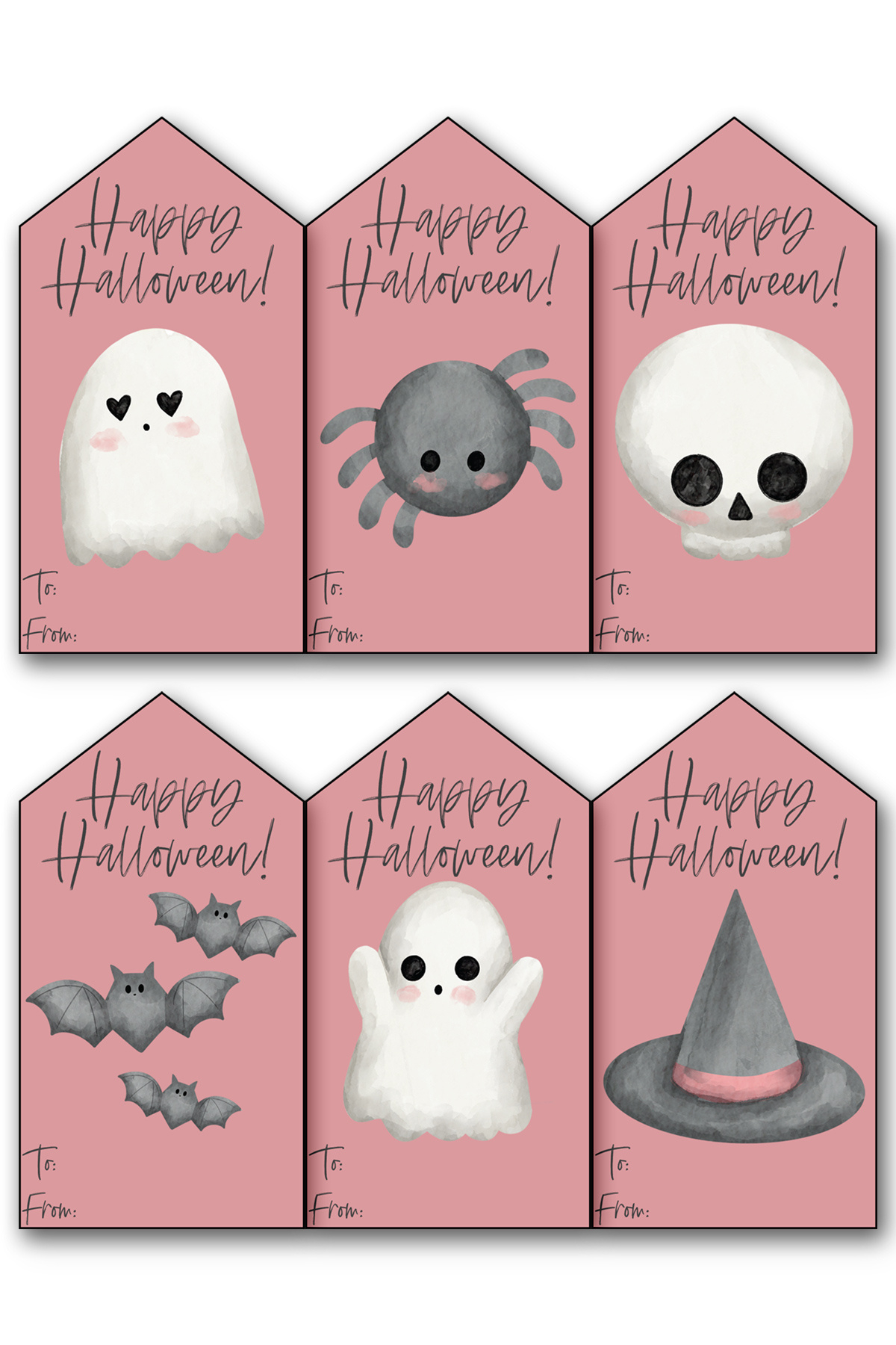 102 Free Printable Happy Halloween Gift Tags In One Download for Free Printable Hanging Tags For Halloween