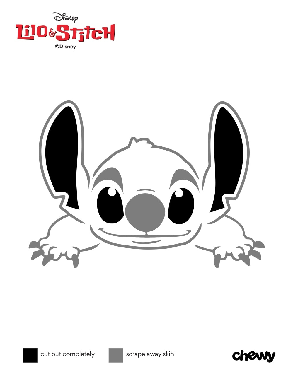12 Disney Pumpkin Carving Stencils | Chewy with Stitch Pumpkin Carving Stencil Printable