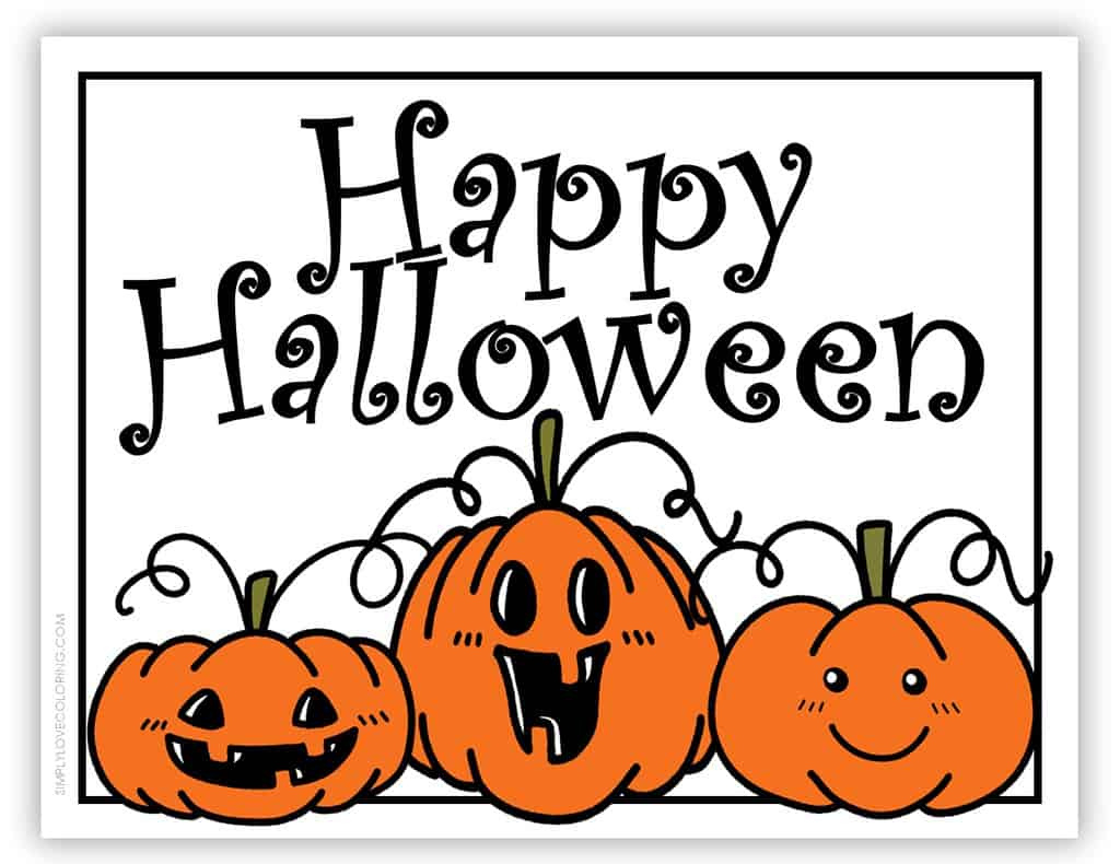 12 Happy Halloween Sign Printables (Free Pdf Downloads) - Simply within Happy Halloween Printable Images