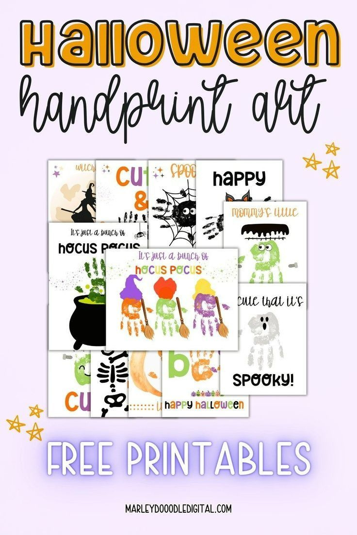 12 Spooky Halloween Handprint Art Printables - Free regarding Printable Halloween Handprint