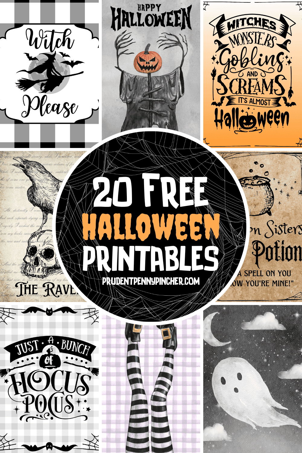 20 Free Printable Halloween Decorations - Prudent Penny Pincher intended for Printable Halloween Pictures Free