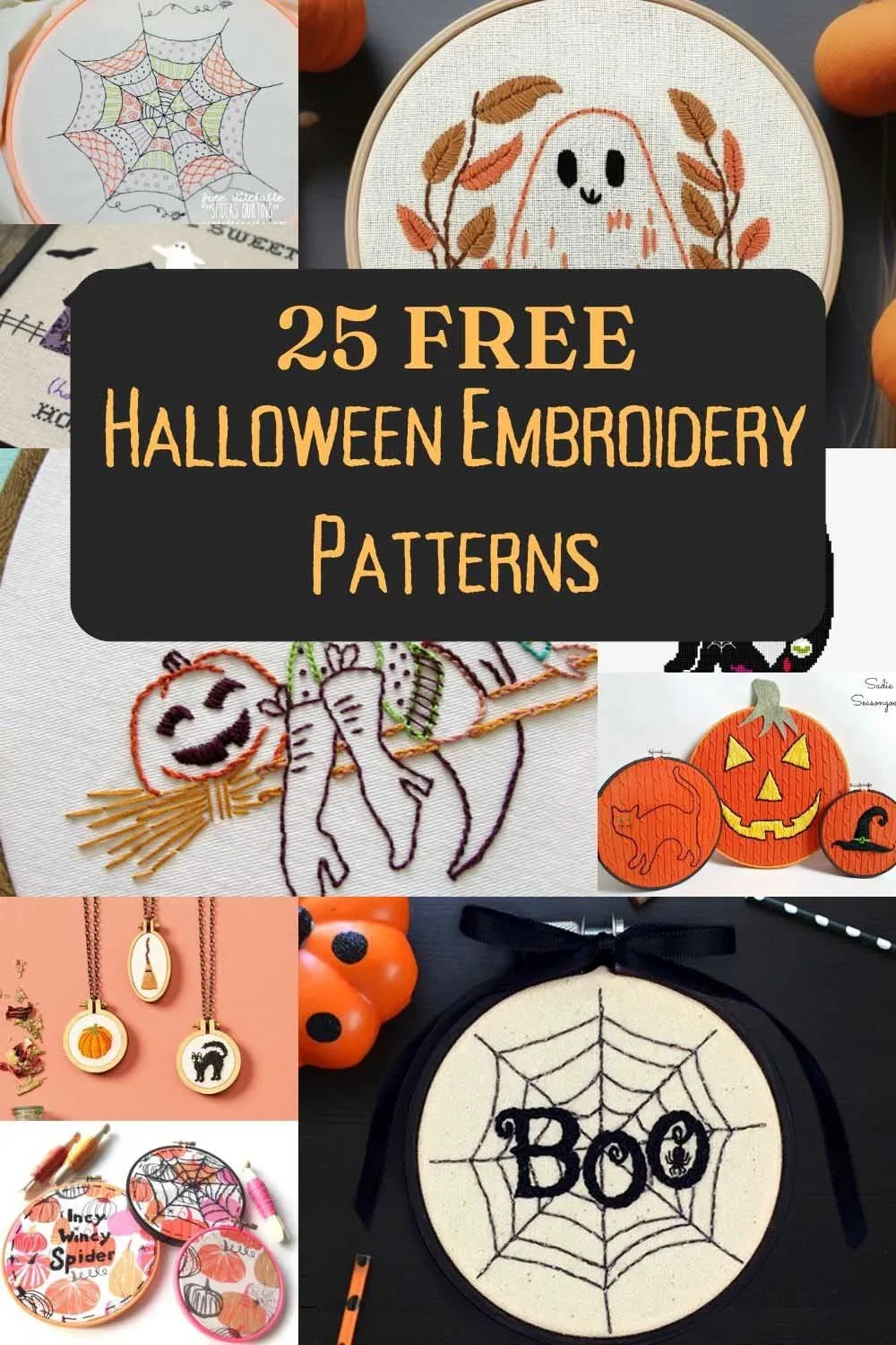 25 Free Halloween Embroidery Patterns And Designs - Pillar Box Blue intended for Printable Halloween Embroidery Patterns