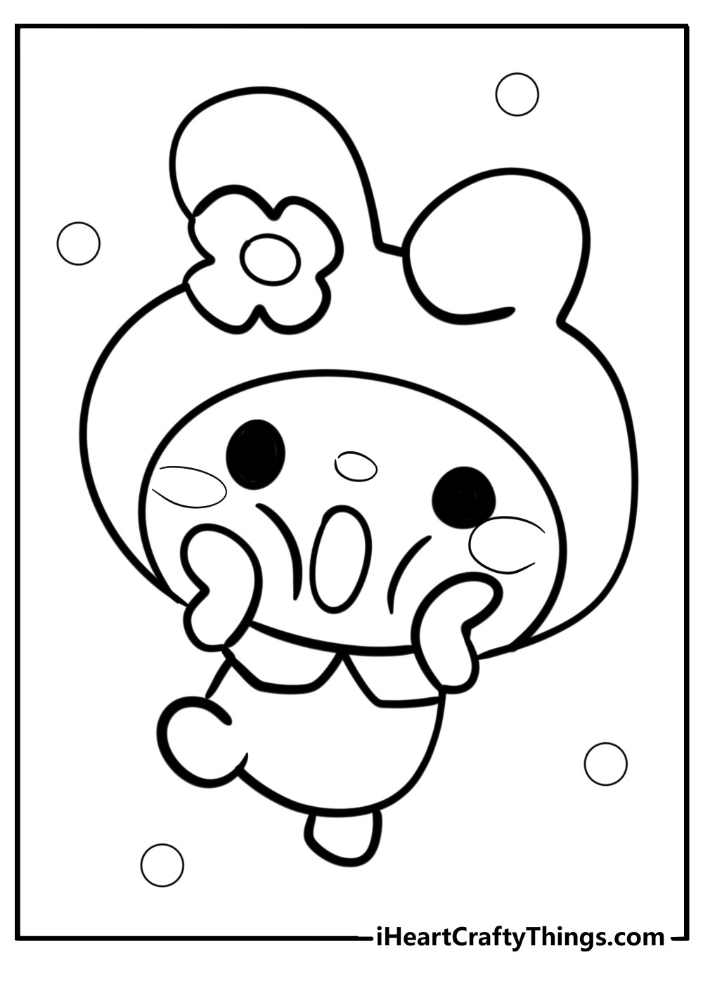 25 My Melody Coloring Pages For Kids (100% Free To Print) regarding Printable My Melody Pumpkin Stencil