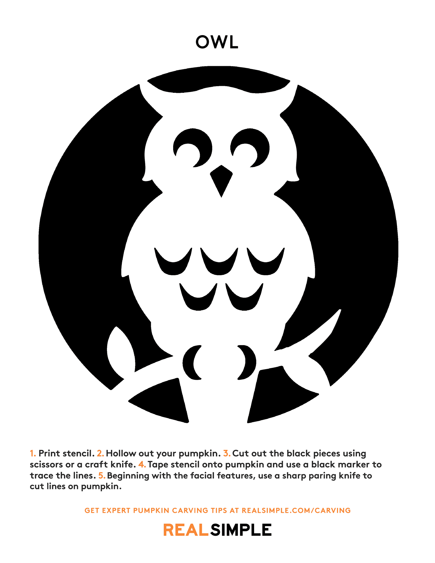 26 Best Pumpkin Carving Ideas With Stencils - Worksheets Library within Printable Owl Pumpkin Patterns