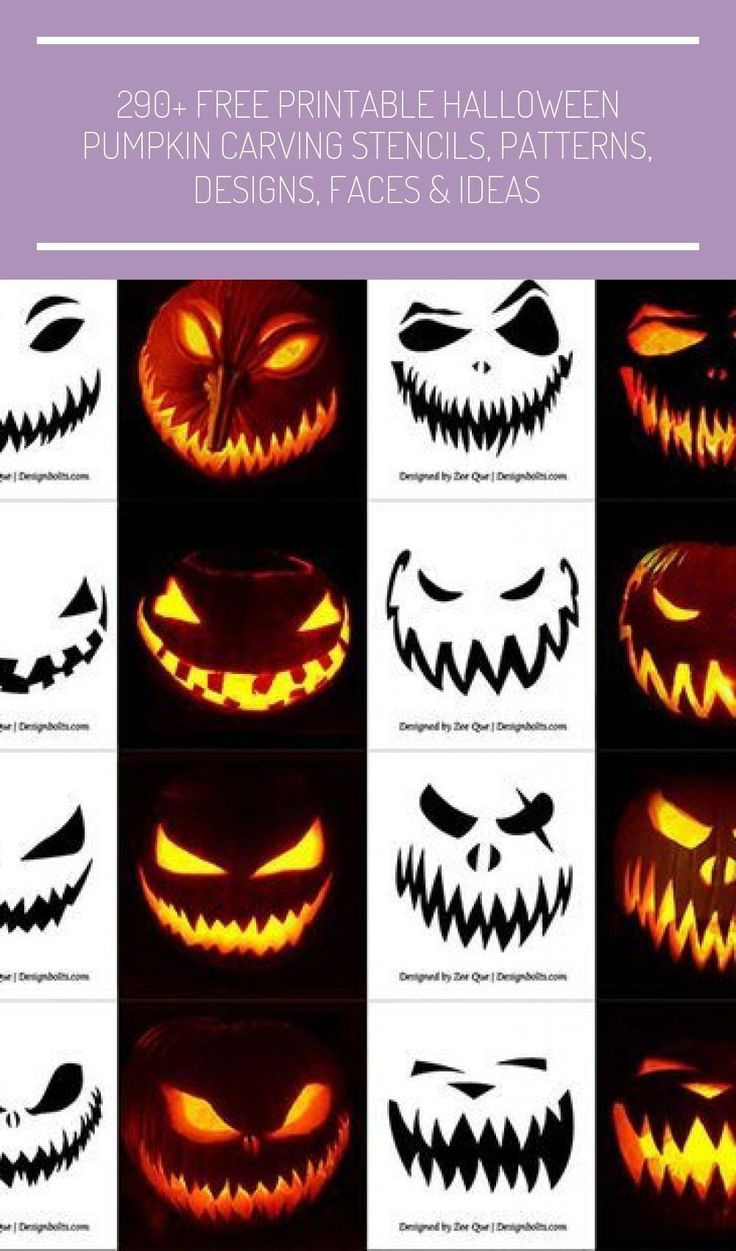 290+ Free Printable Halloween #Pumpkincarvingideastemplatesfree with Printable Halloween Pumpkin Faces