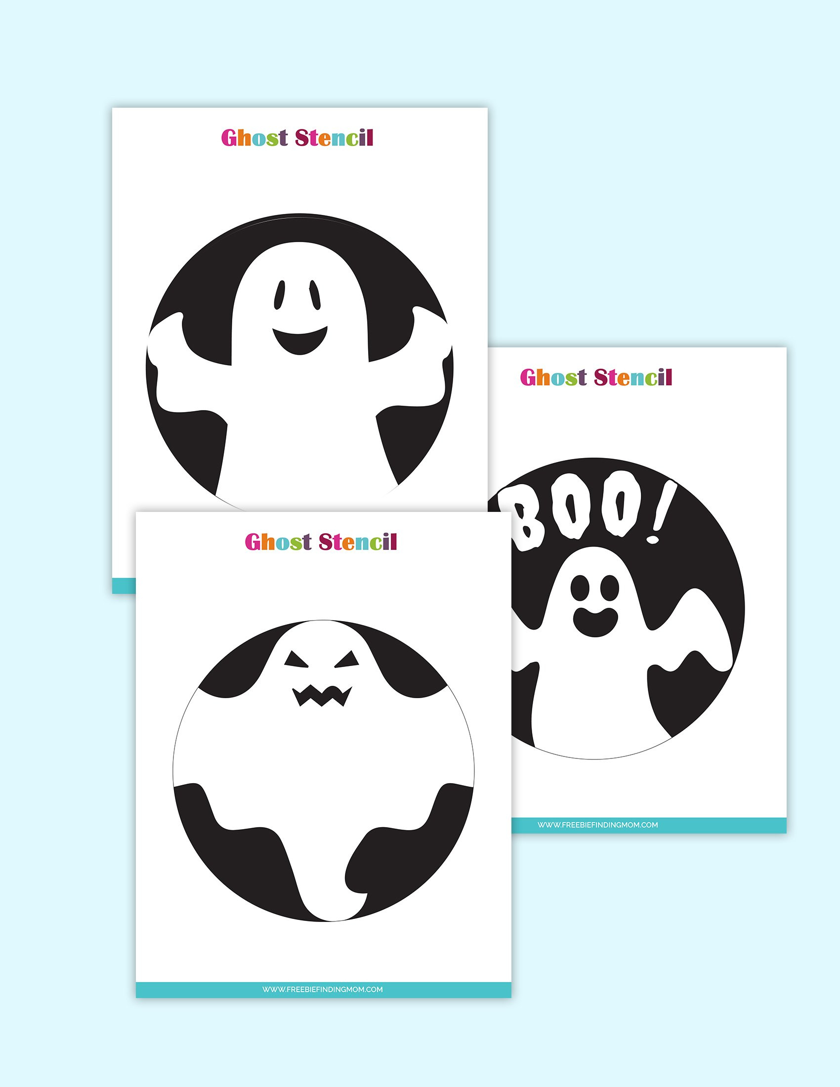 3 Free Printable Cute Ghost Pumpkin Stencils with Cute Ghost Pumpkin Stencil Printable