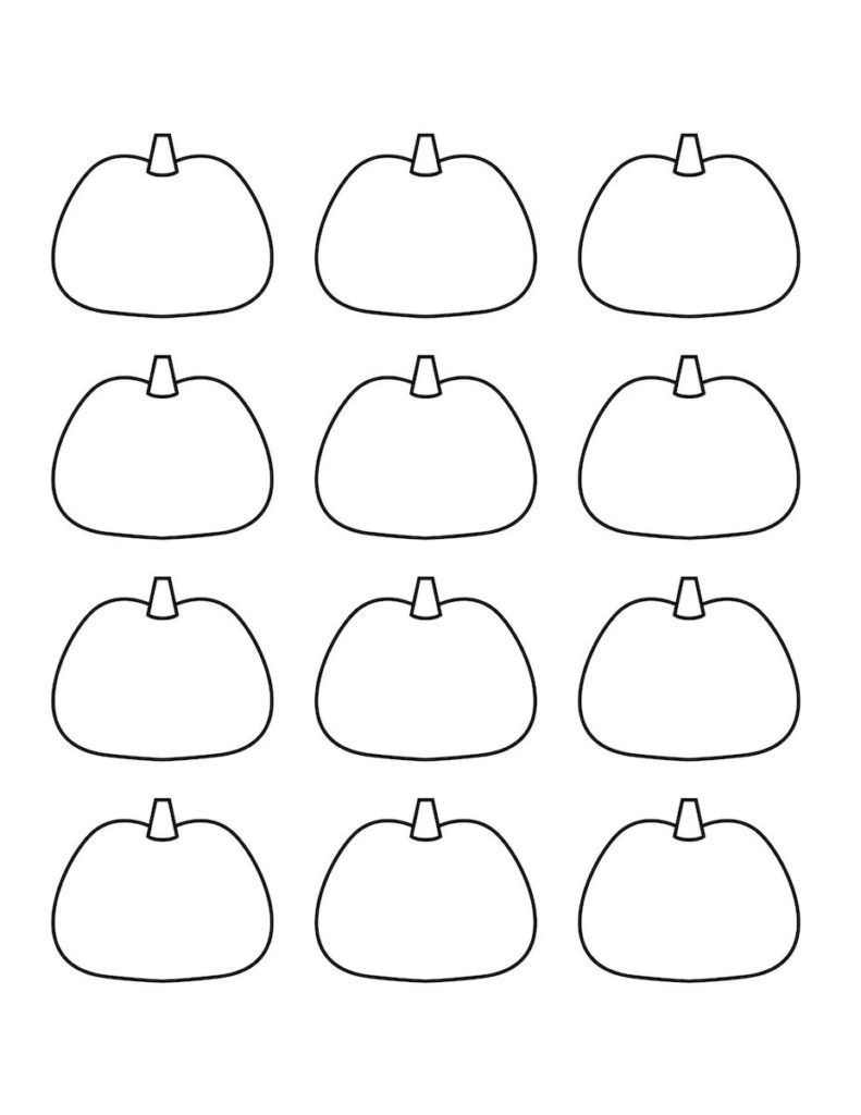 30 Blank Pumpkin Templates For Fall Crafts &amp;amp; Activities - Originalmom in Mini Pumpkin Template Printable